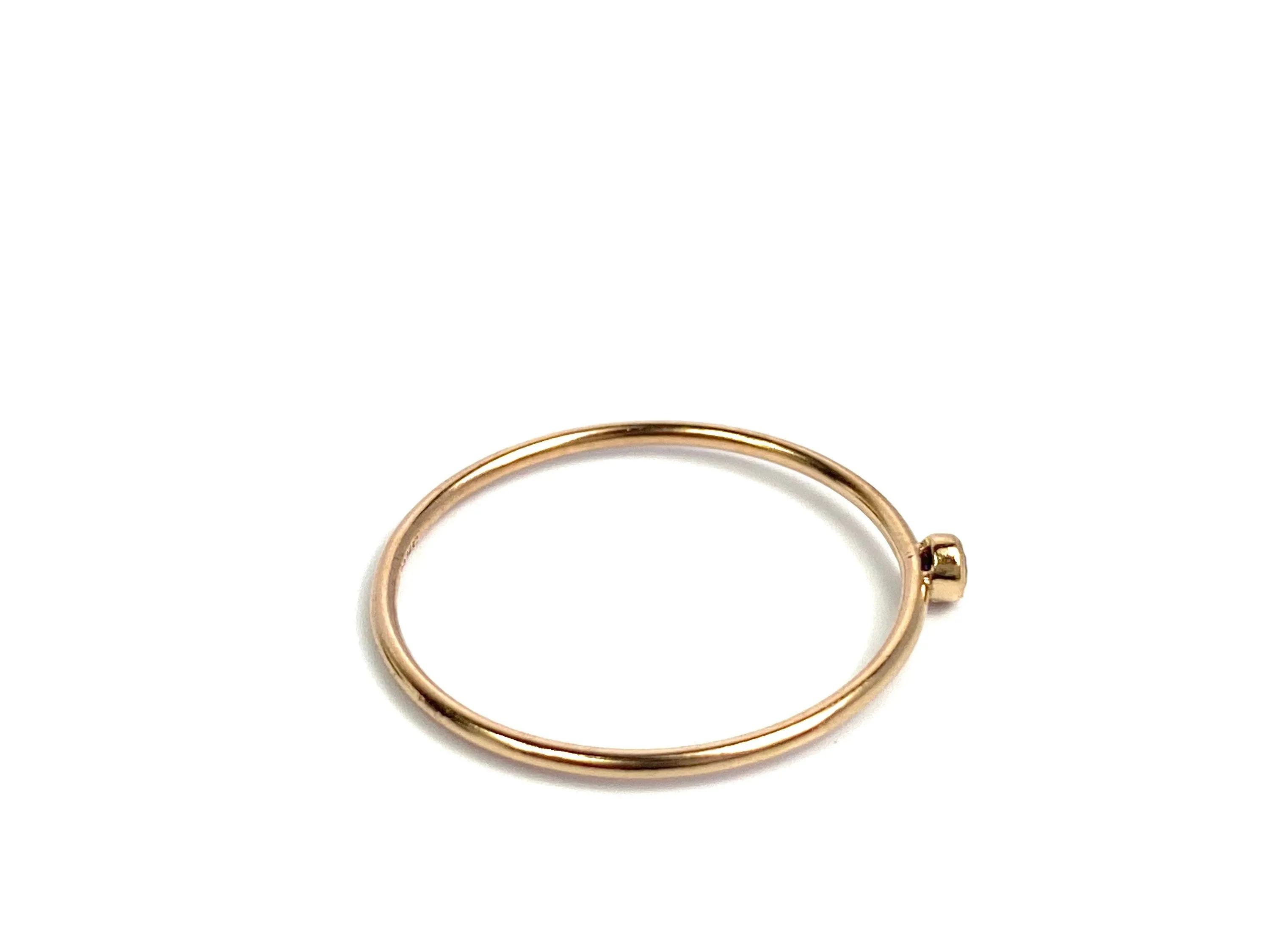 2mm Amethyst 3A CZ Stacking Ring , Sku#4820R8M2
