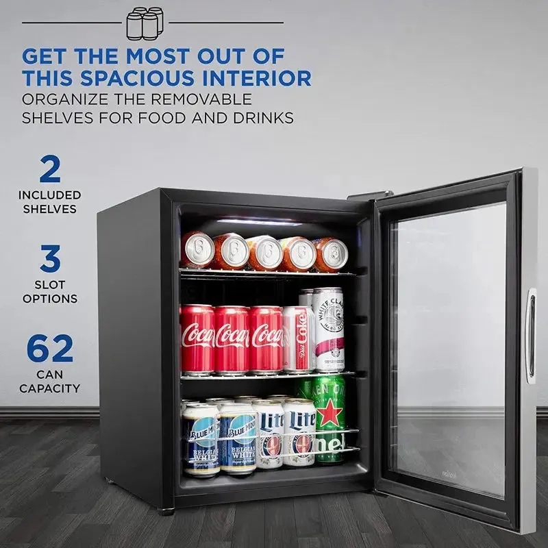 62 Can Freestanding Beverage Refrigerator