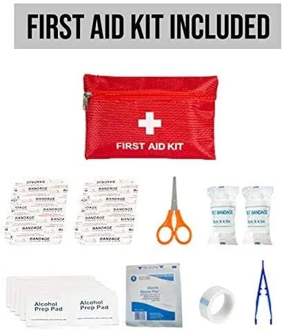 ASA Techmed 127-Piece Emergency Survival Kit - Fully Stocked Molle Pouch First Aid Kit
