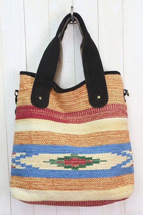 Aztec Kilim Weave Tote Bag