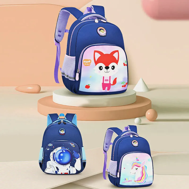 Backpack For Kids Cartoon Character Printing Lightweight Oxford Schoolbag