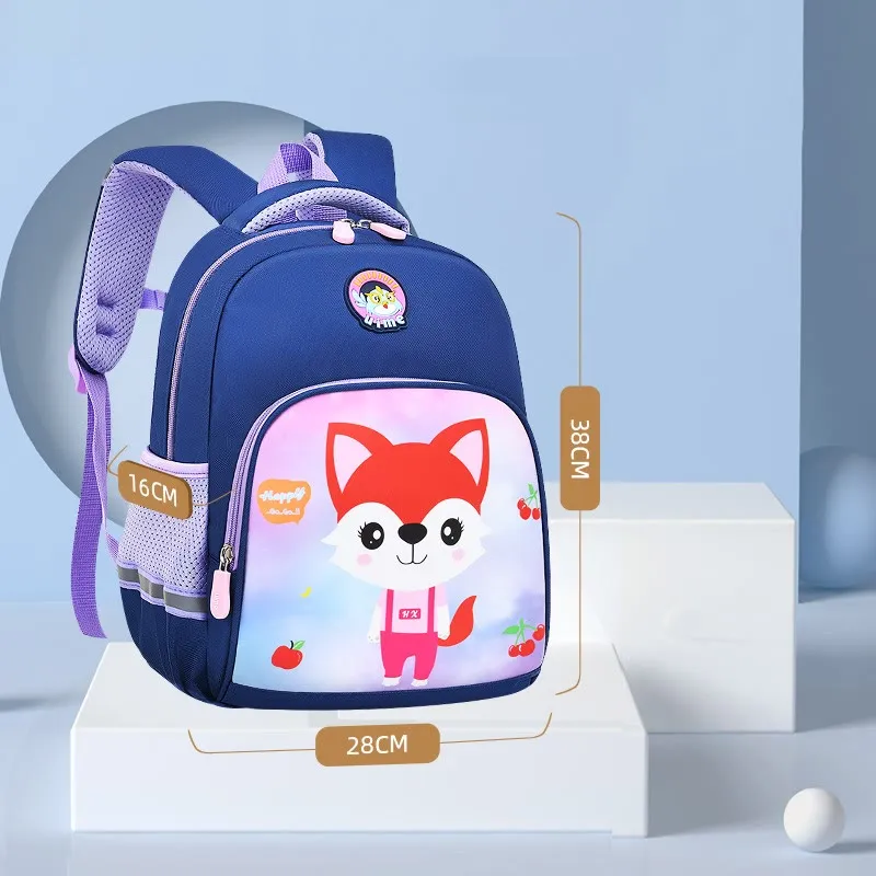 Backpack For Kids Cartoon Character Printing Lightweight Oxford Schoolbag