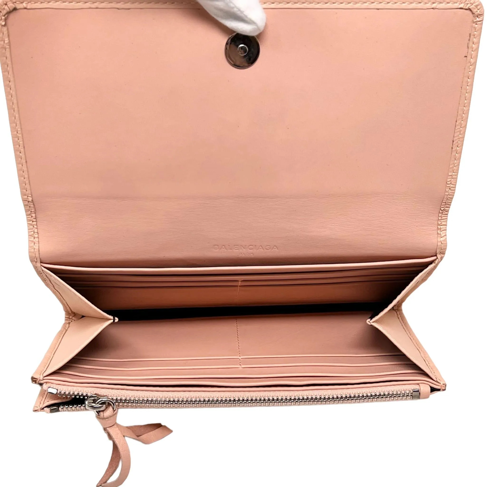 Balenciaga Beige Classic Long Wallet