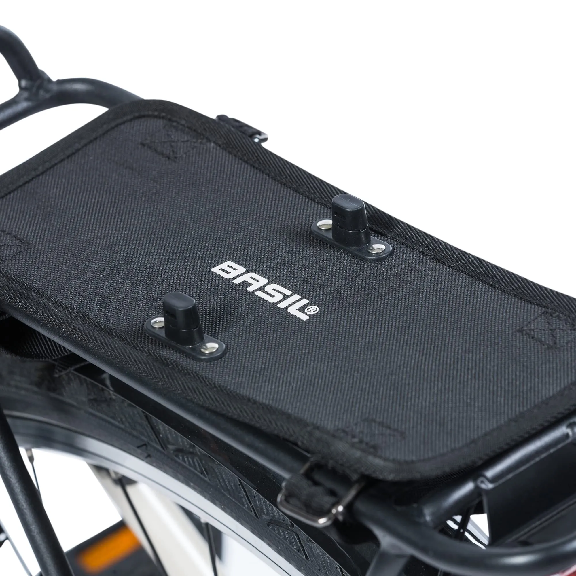 Basil Detachable Bag System, Universal Bridge System, Handle, Black, One Size
