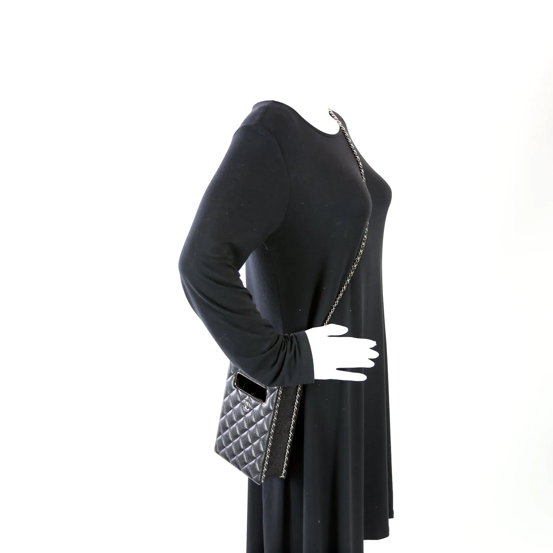 Box Evening Bag Caviar RFID