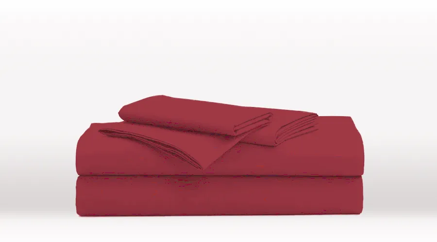 Burgundy Double Size Classic Sheet Set
