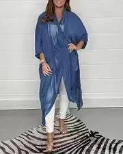 Casual Loose V-neck Design Tunic