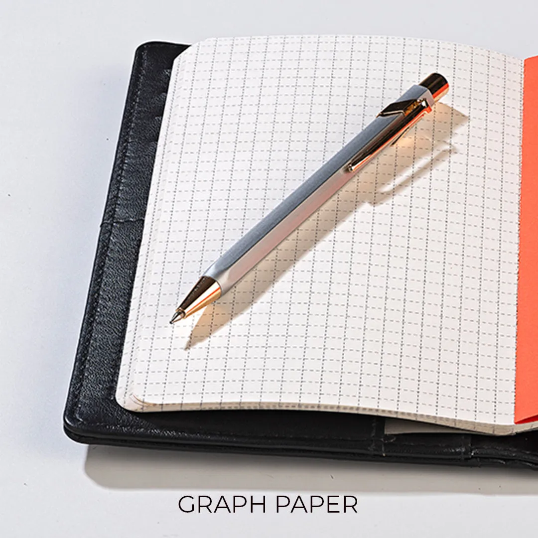 Corporate New Year Gift | The Mini Melunge Luxury Pure Leather Notebook| Premium Genuine Leather Diary For Men & women | Leather Journal - Black