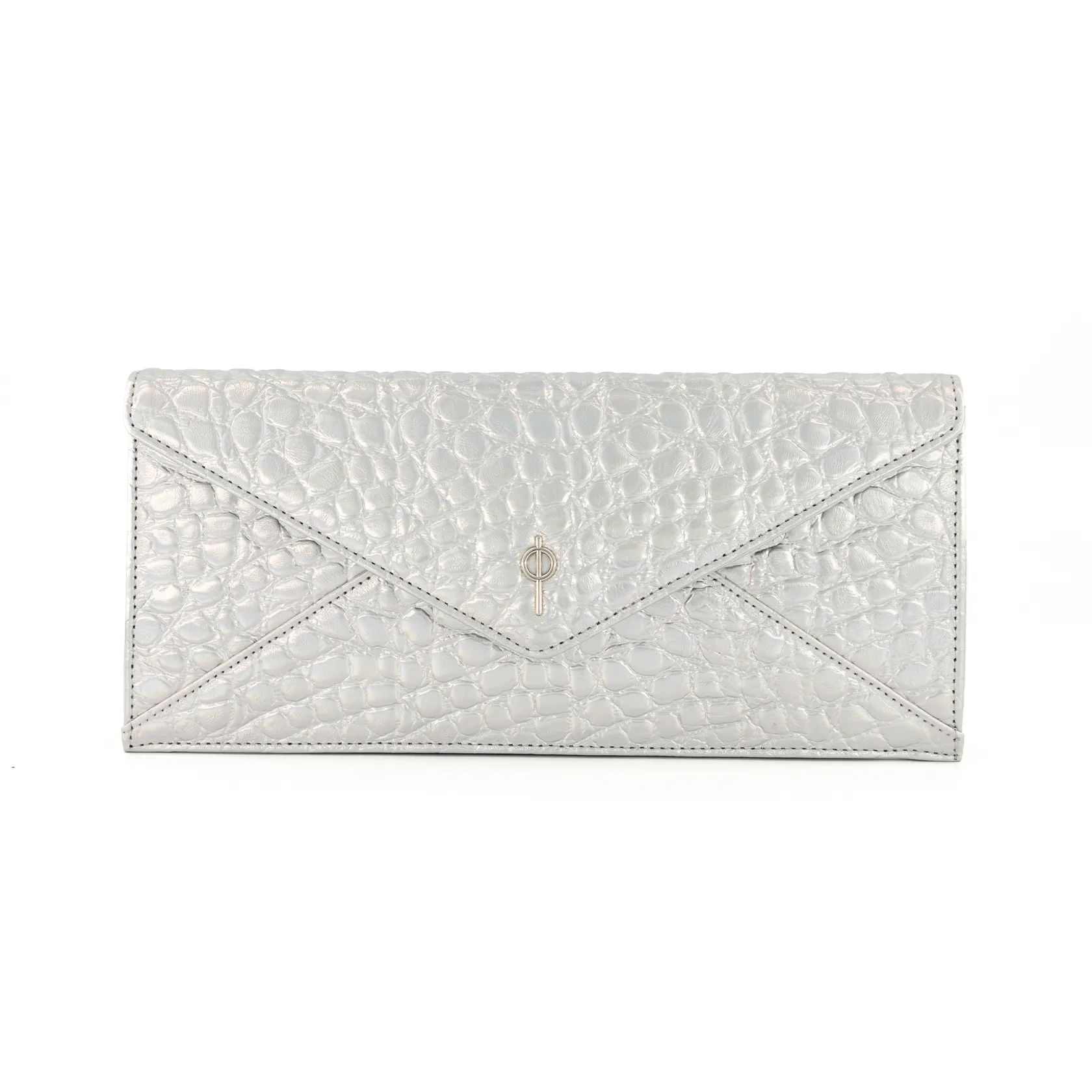 Croco Night Bag Silver