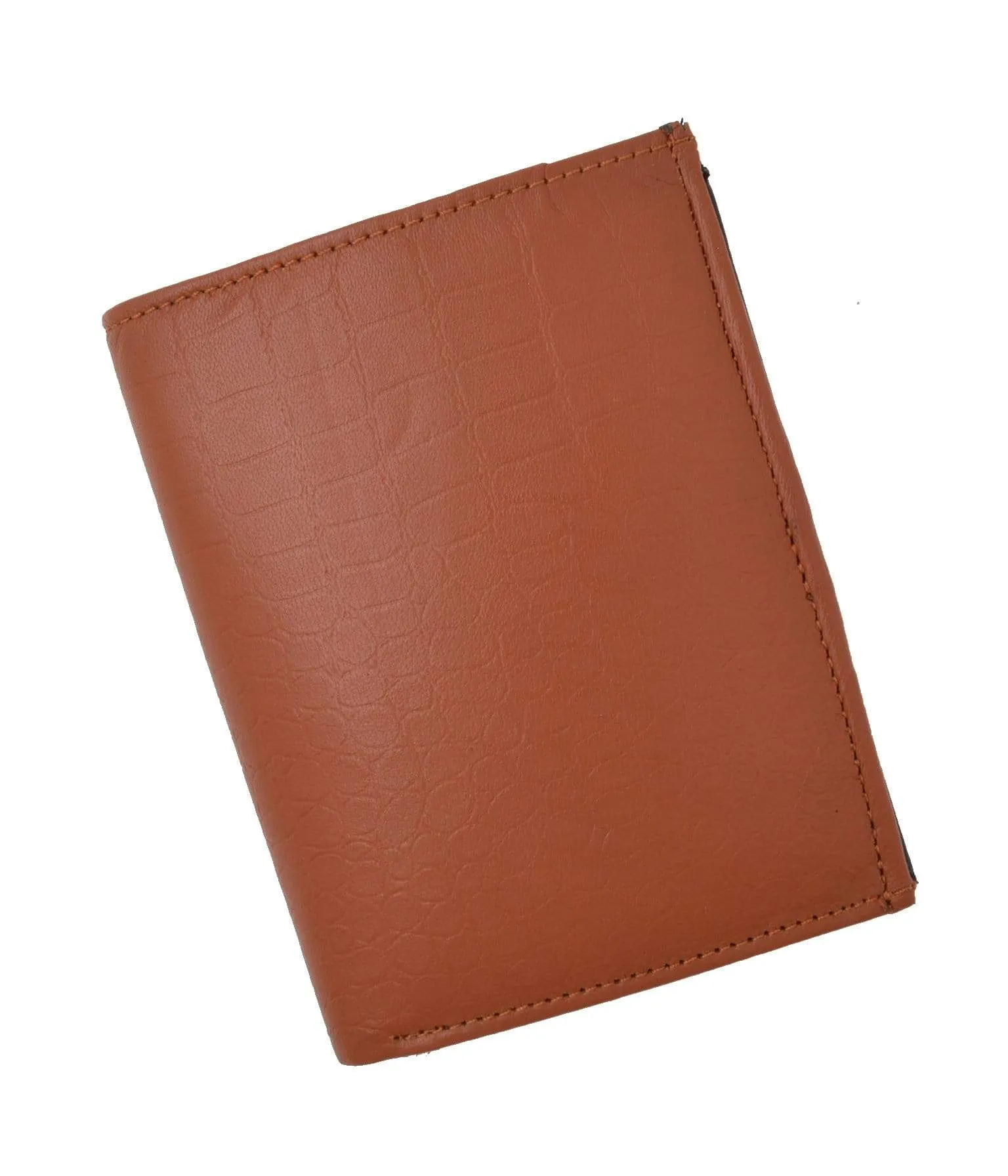 Crocodile Pattern RFID Blocking Premium Leather European Style Bifold Trifold Wallet with ID Window RFIDP518CR (C)