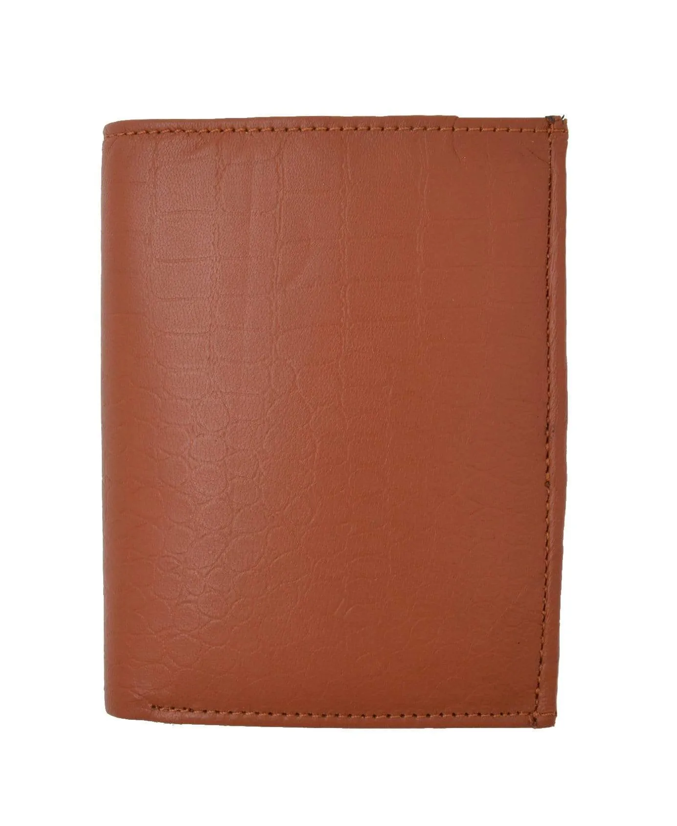 Crocodile Pattern RFID Blocking Premium Leather European Style Bifold Trifold Wallet with ID Window RFIDP518CR (C)