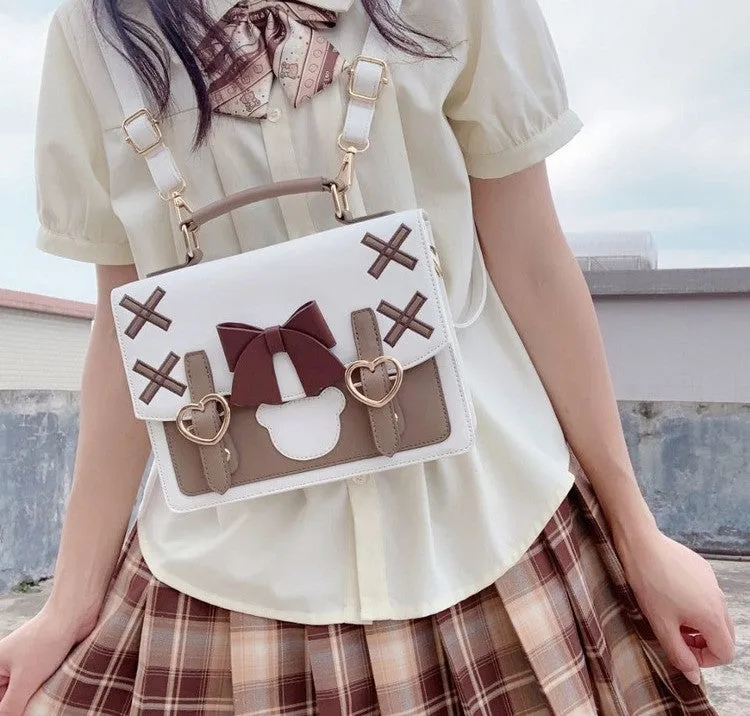 Cross Bag Bow Cute Messenger Student School Bag