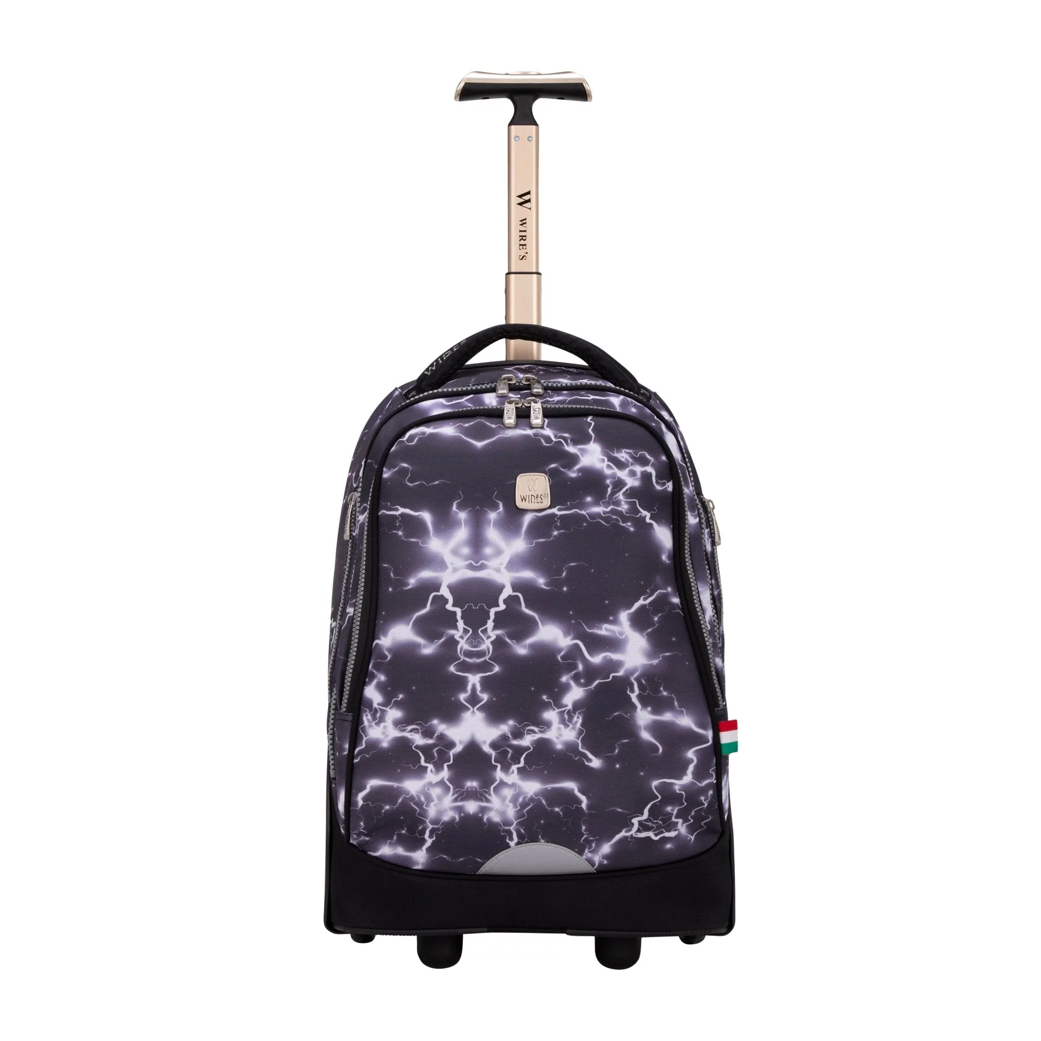 Dark Thunder Big Wheel School Bag Trolley Set of 3 (Lunch Bag & Pencil Case)