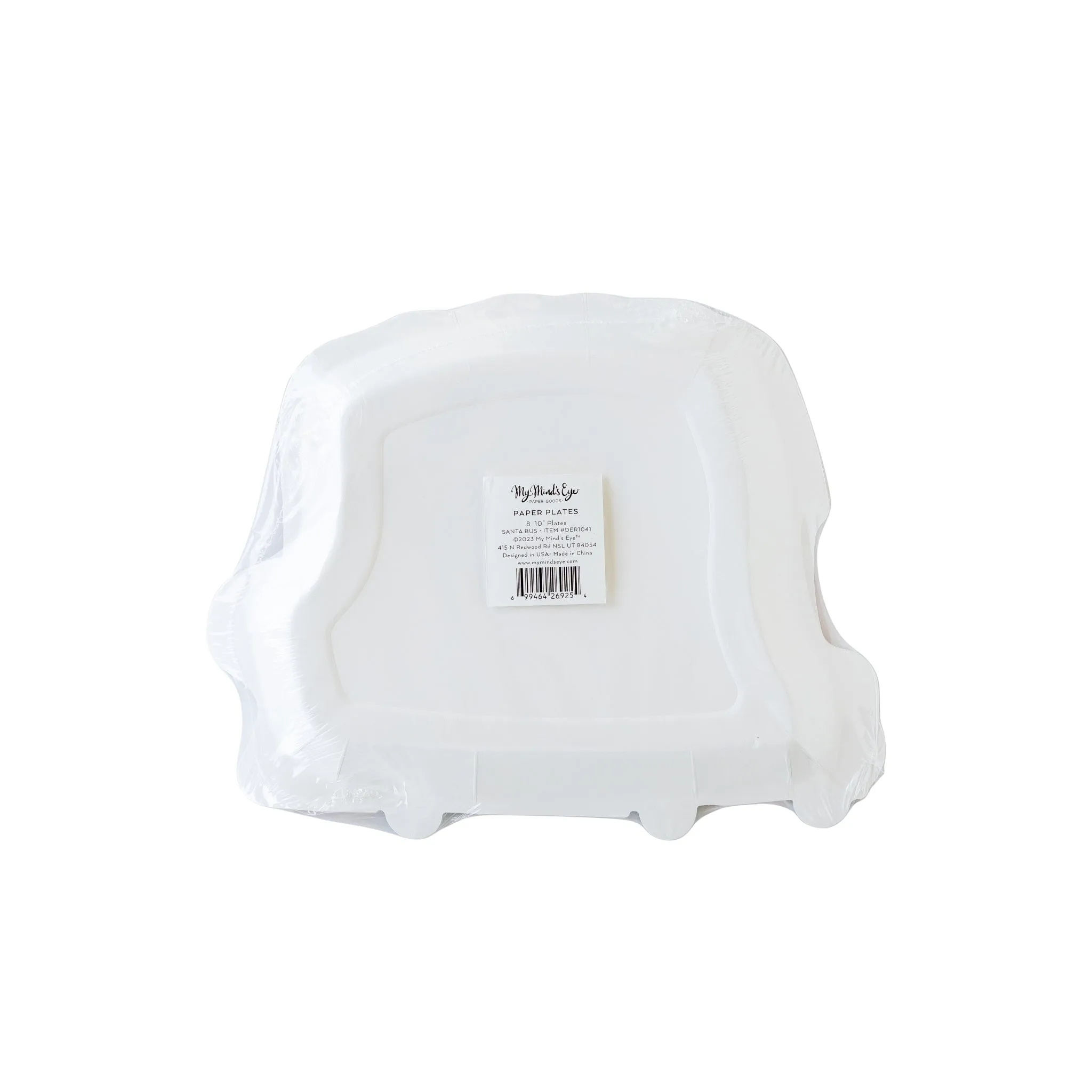 DER1041 - Dear Rodolph Bus Shaped Paper Plate