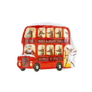 DER1041 - Dear Rodolph Bus Shaped Paper Plate