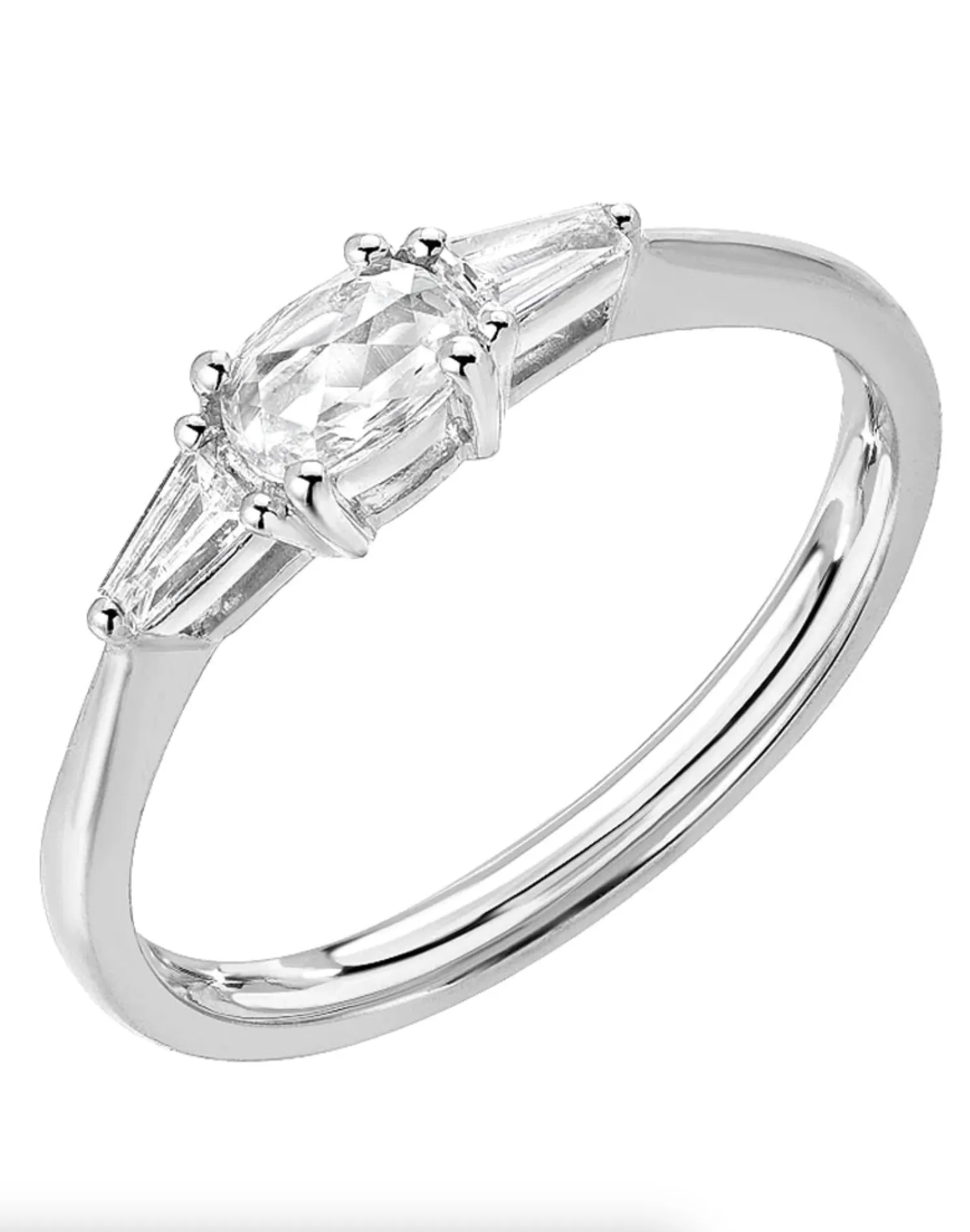 Diamond Abby Ring | 14K White Gold