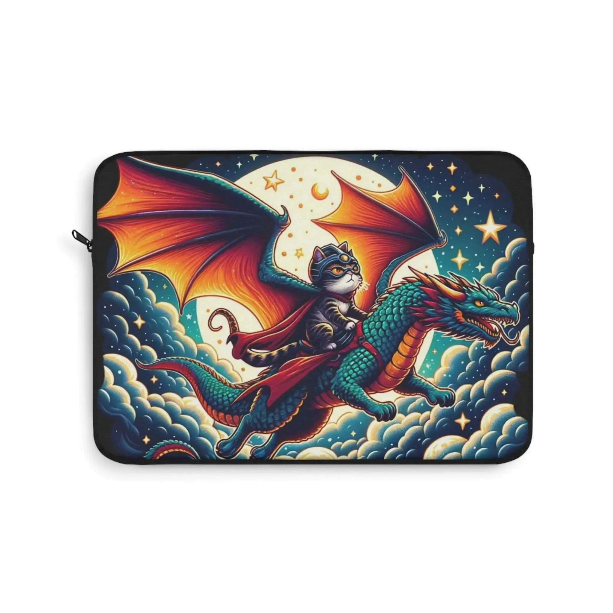 Dragon Rider Cat Adventurer - Laptop Sleeve - Travel Accessory