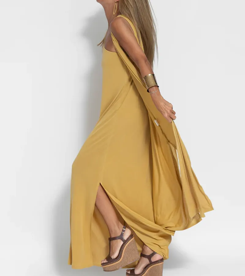 Elegant Solid Color Sleeveless Cardigan