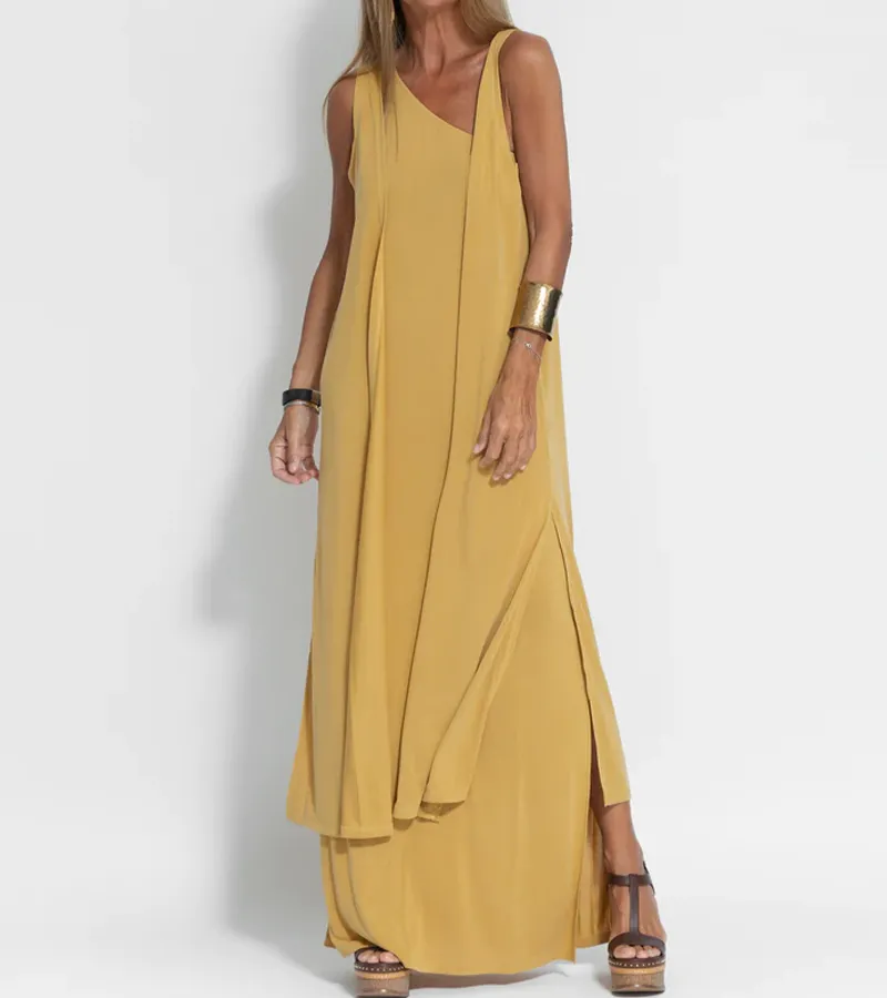 Elegant Solid Color Sleeveless Cardigan