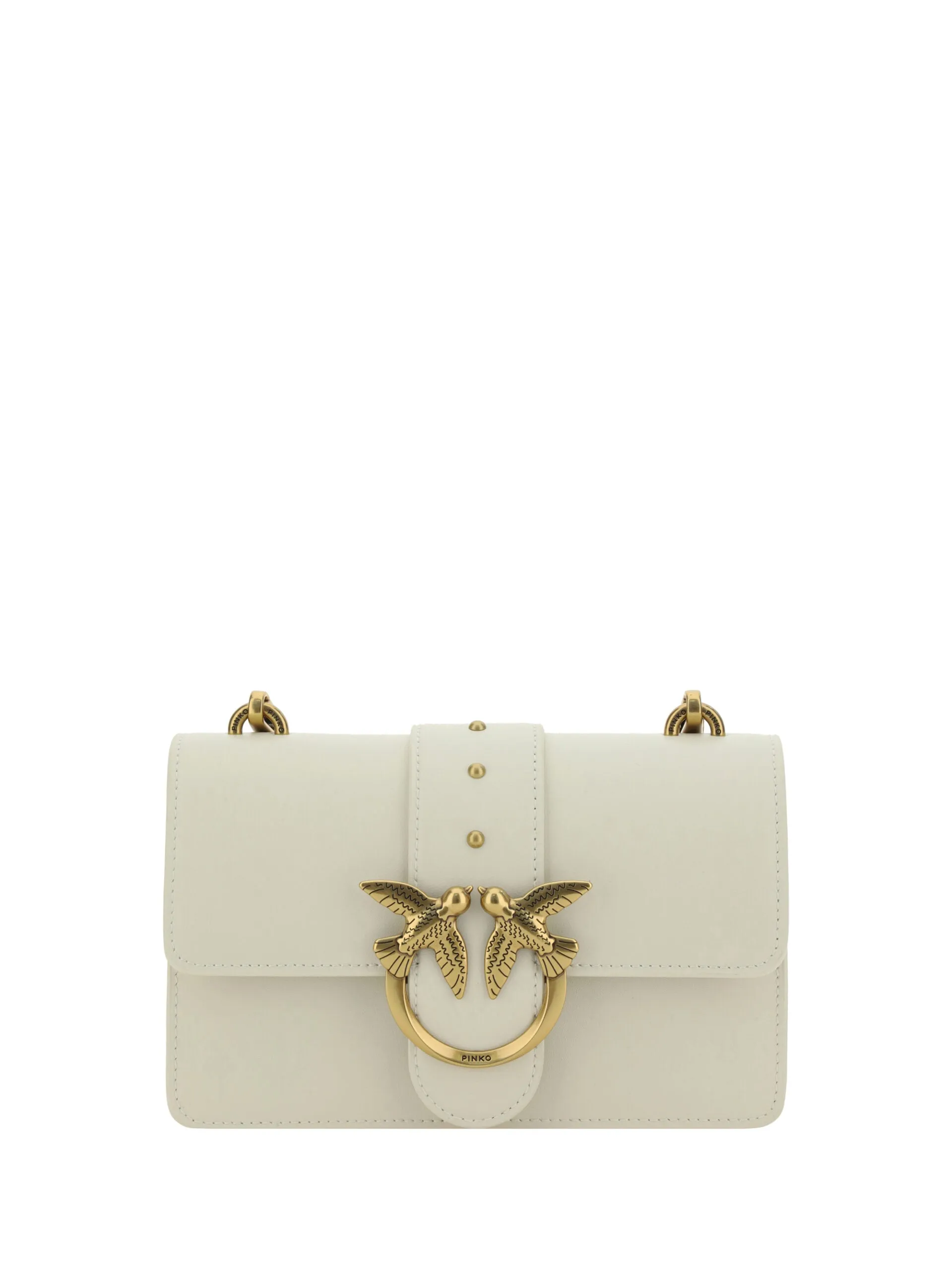 Elegant White Mini Calfskin Shoulder Bag