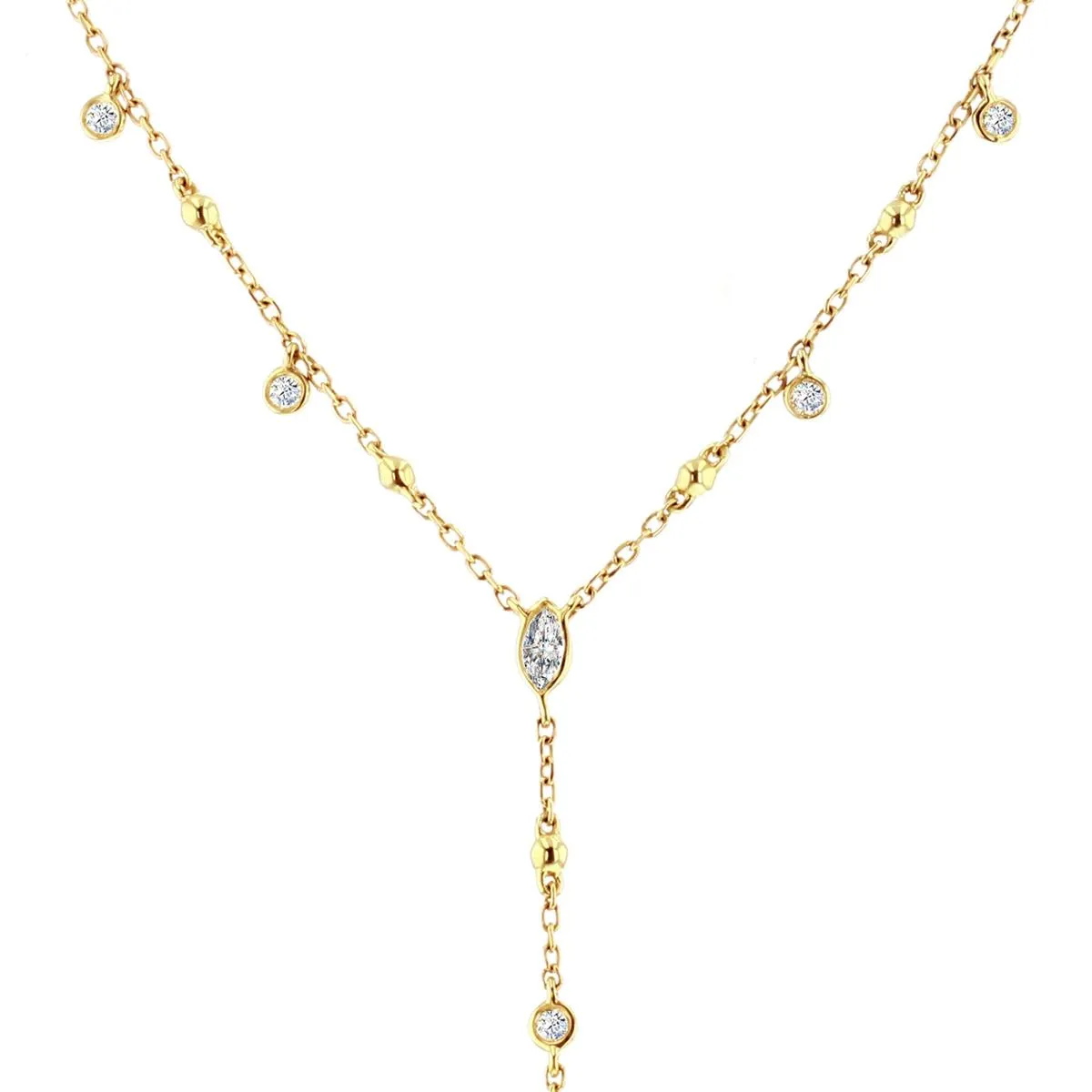 Everyday Diamonds Collection Multi-Cut Diamond Necklace | 9K Yellow Gold