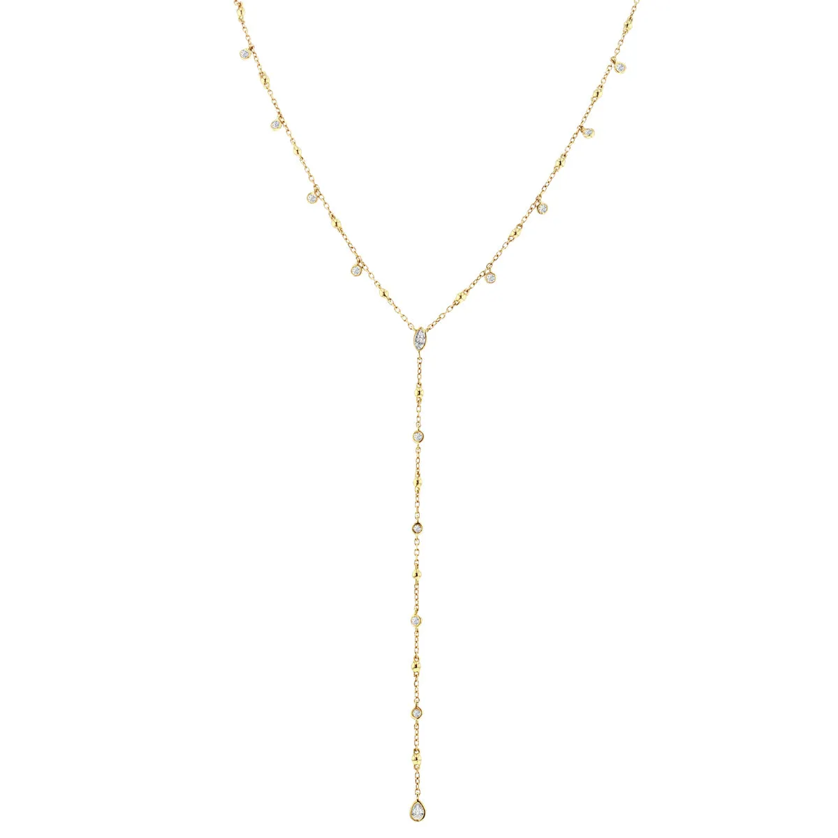 Everyday Diamonds Collection Multi-Cut Diamond Necklace | 9K Yellow Gold