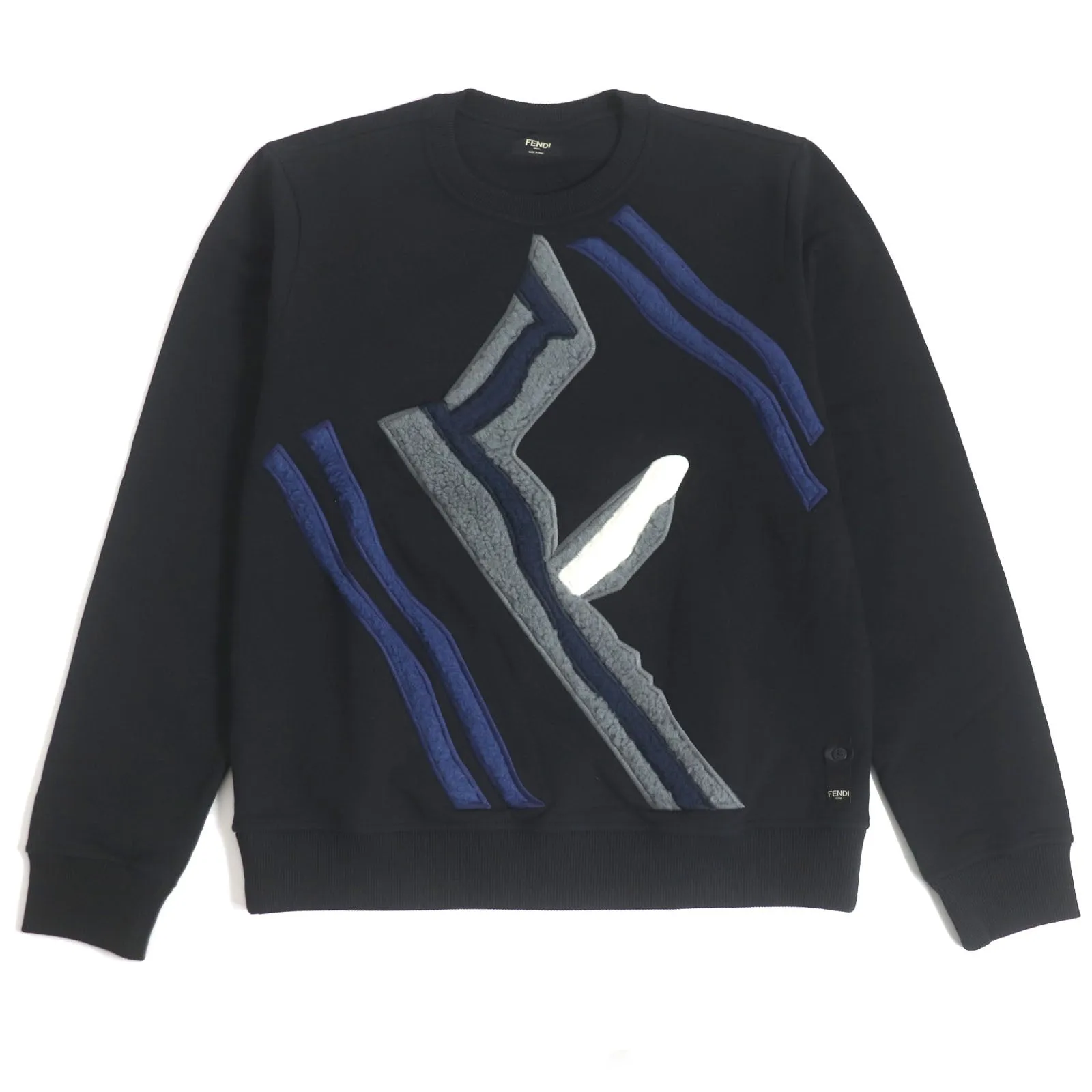 FENDI sweat FY0178 cotton black S