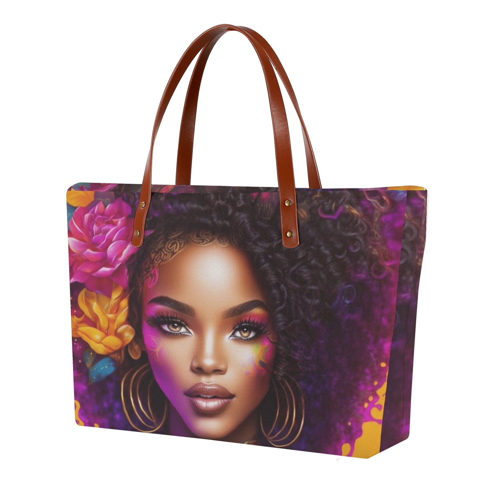 Flower Lady Tote Bag