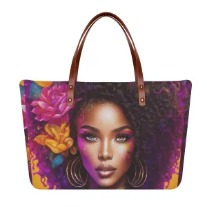 Flower Lady Tote Bag