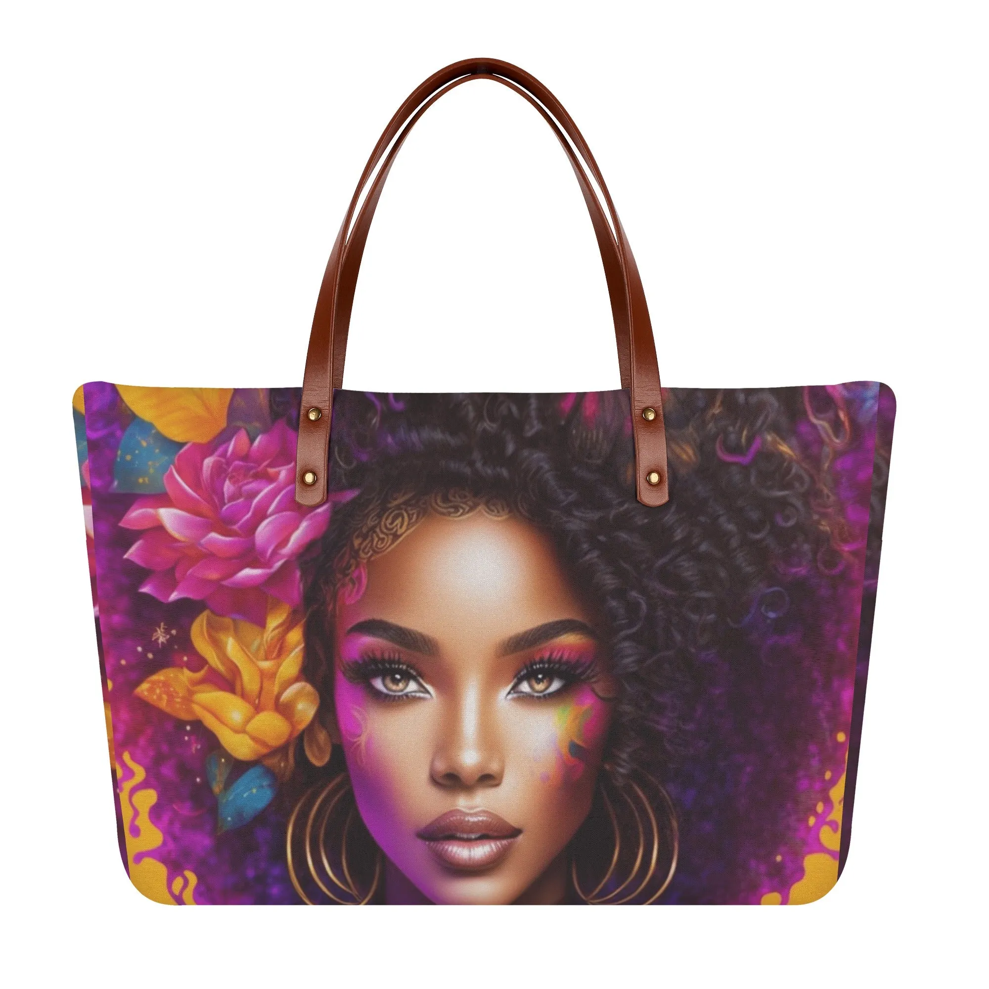 Flower Lady Tote Bag