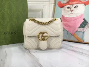 GC540 GG Marmont Mini Shoulder Bag /  7"W x 5.9"H x 3.1"D