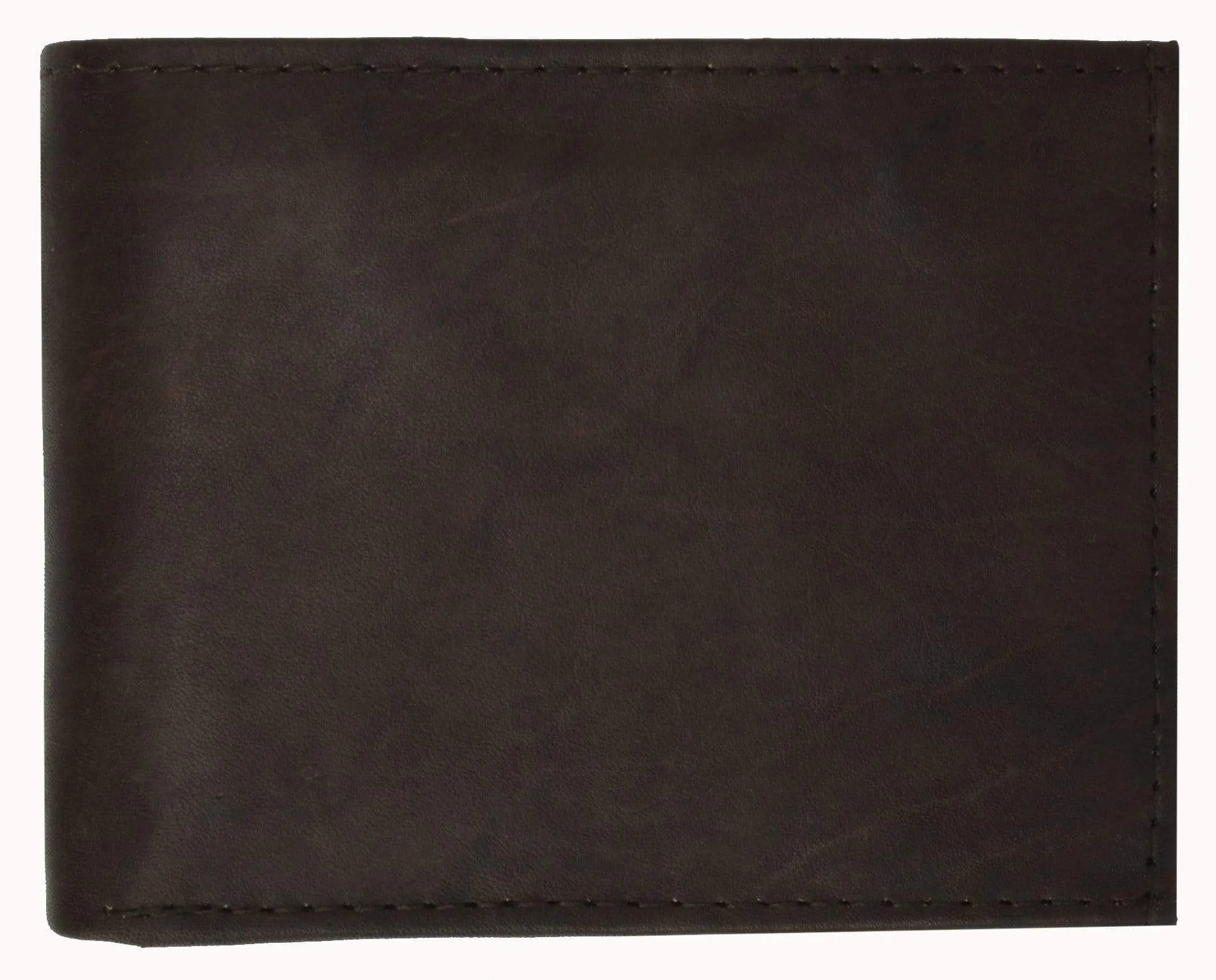 Genuine Leather Bifold 3 ID Windows Card Key Holder Wallet 1792 CF