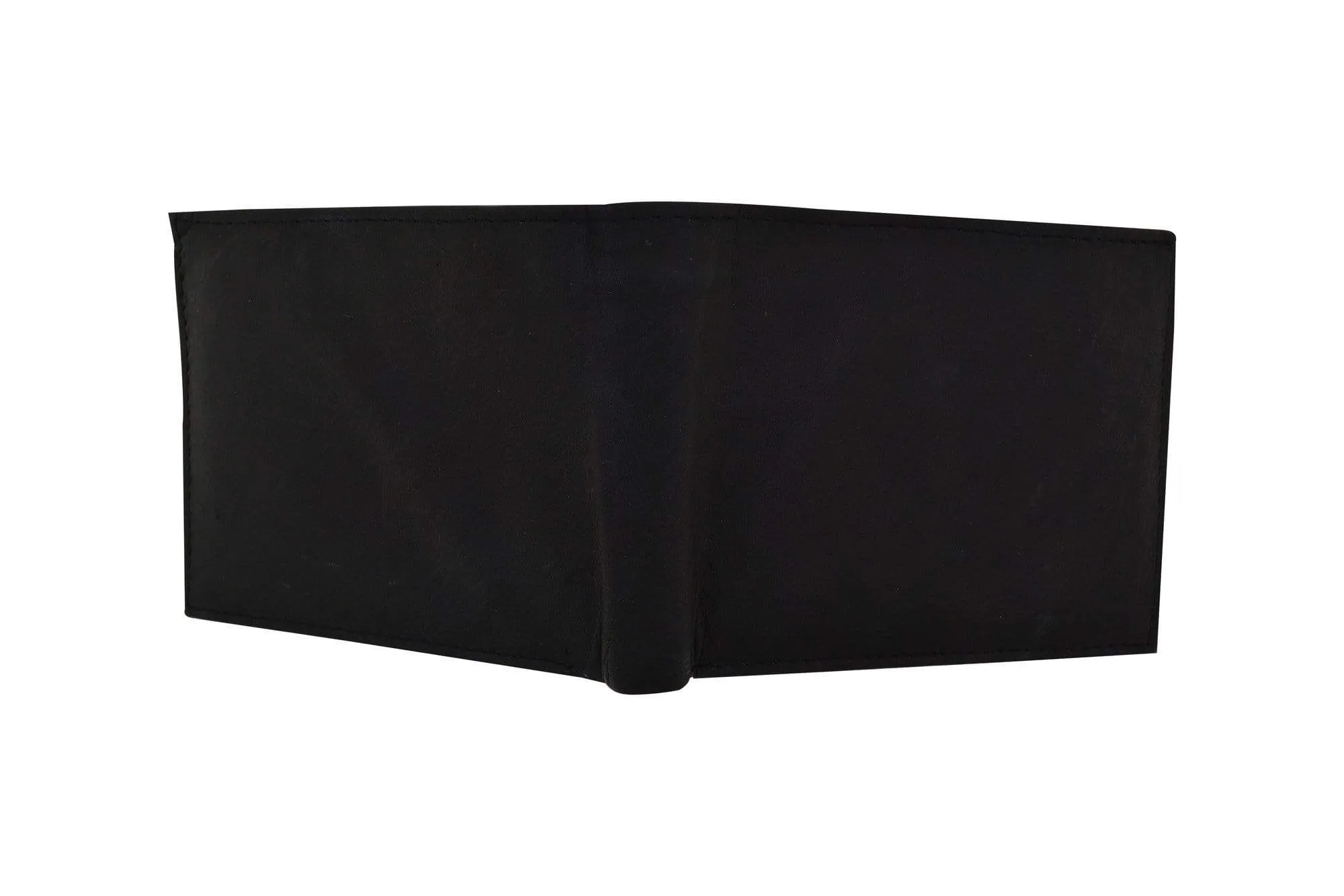 Genuine Leather Bifold 3 ID Windows Card Key Holder Wallet 1792 CF