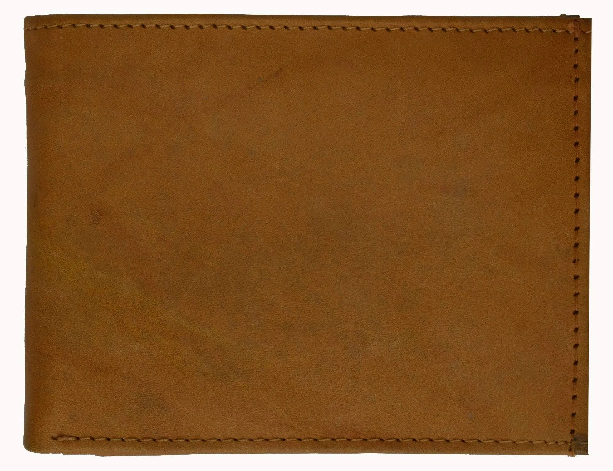 Genuine Leather Bifold 3 ID Windows Card Key Holder Wallet 1792 CF