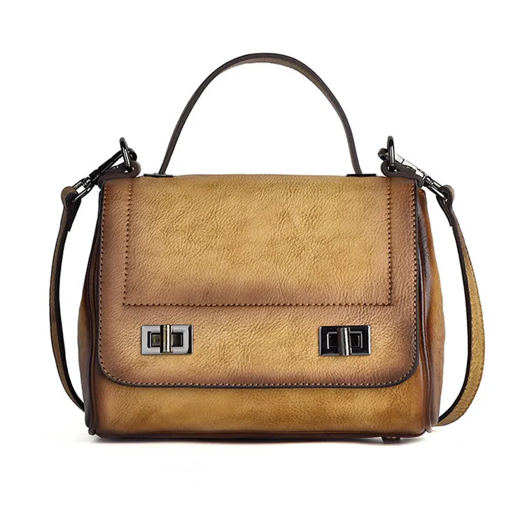 Genuine Leather Satchel Bag Crossbody Bags Shoulder Bag Purses for Women