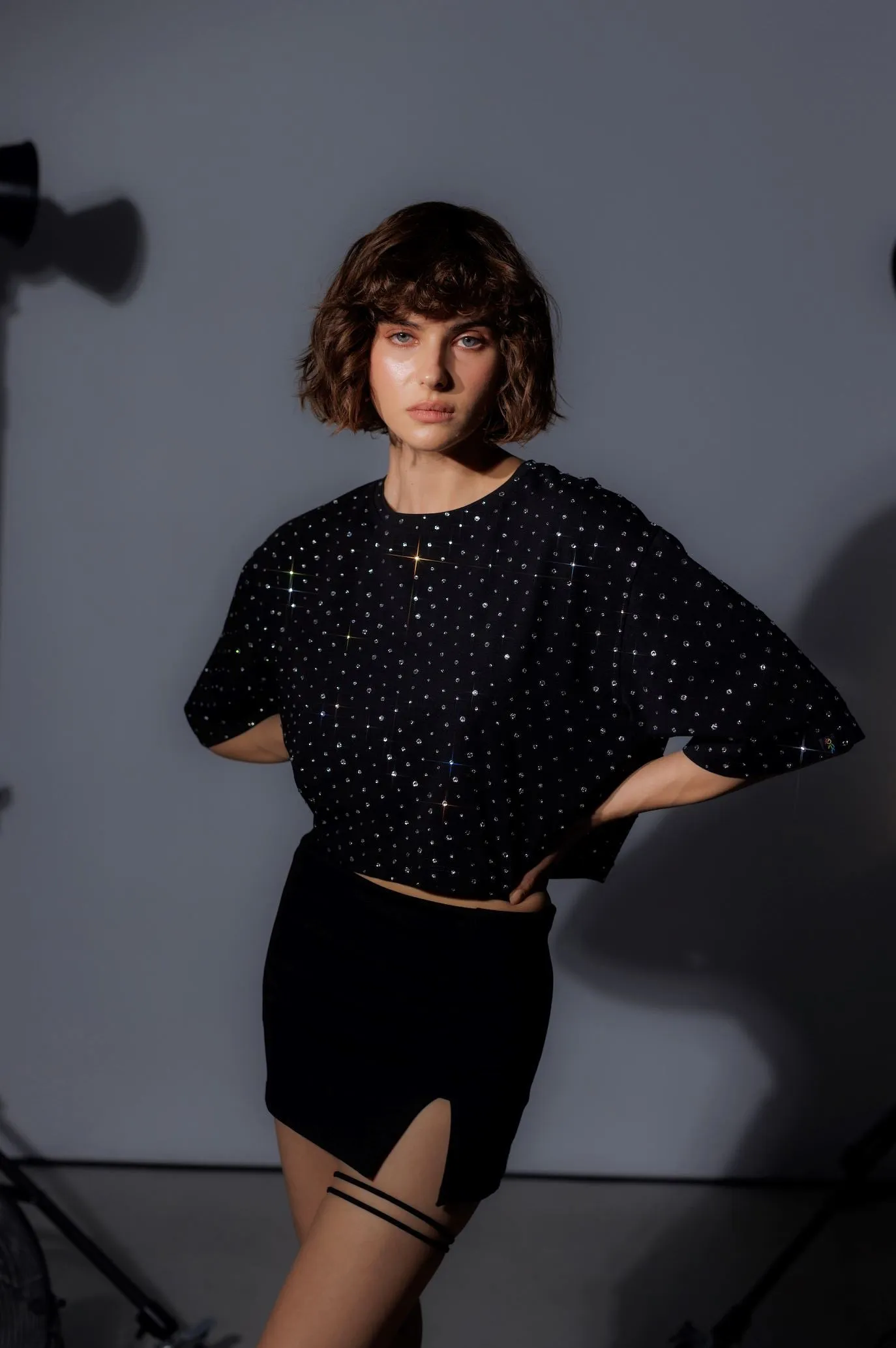Gorgeous Crystal Crop Top
