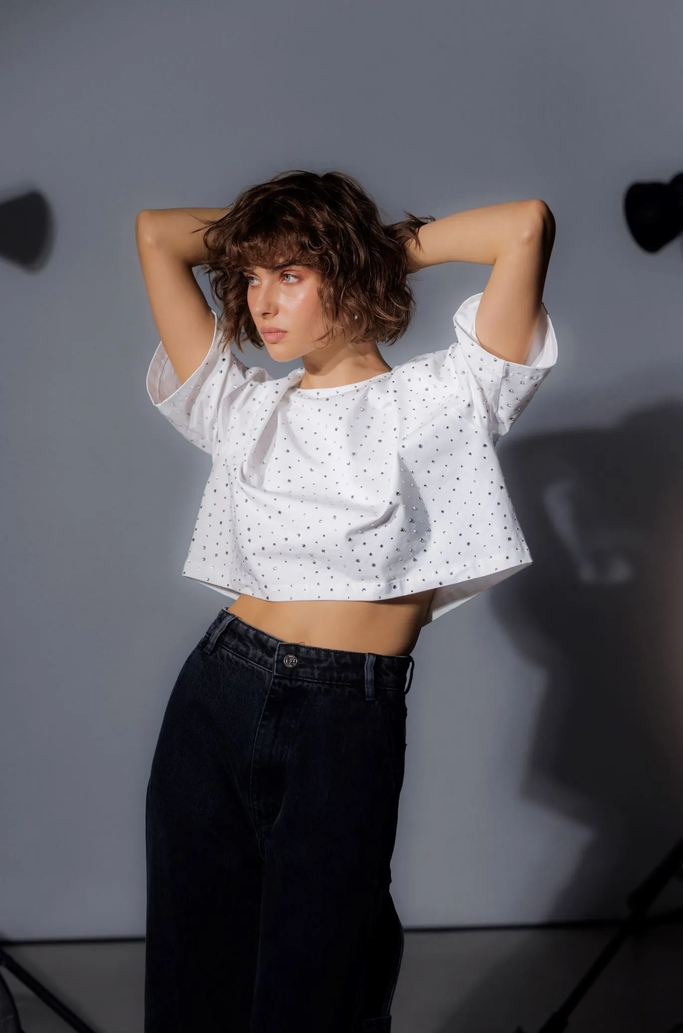 Gorgeous Crystal Crop Top