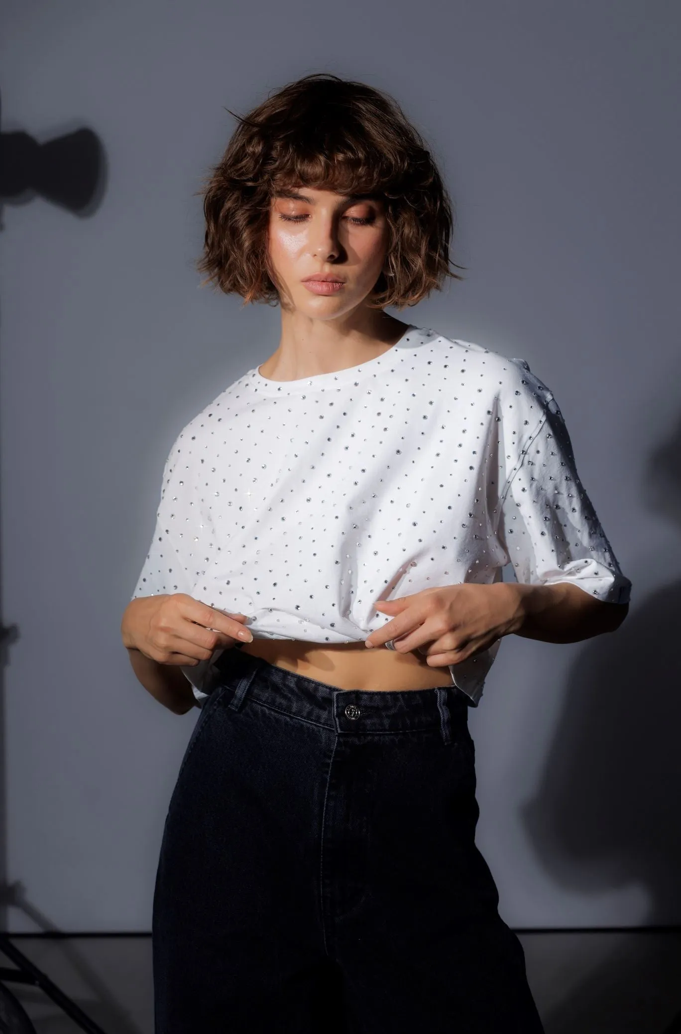 Gorgeous Crystal Crop Top