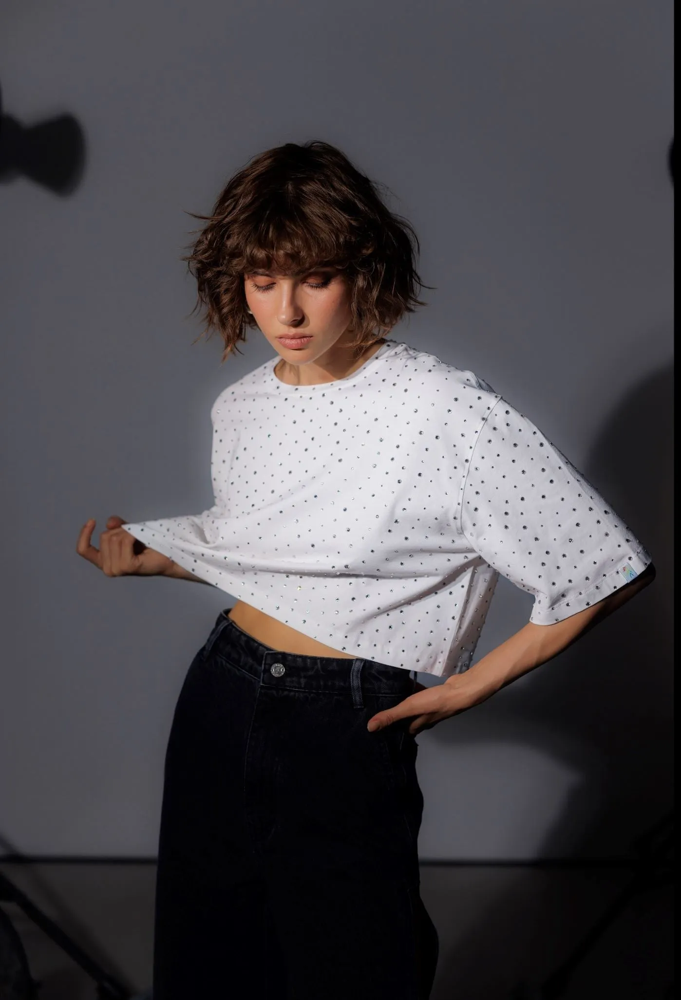Gorgeous Crystal Crop Top