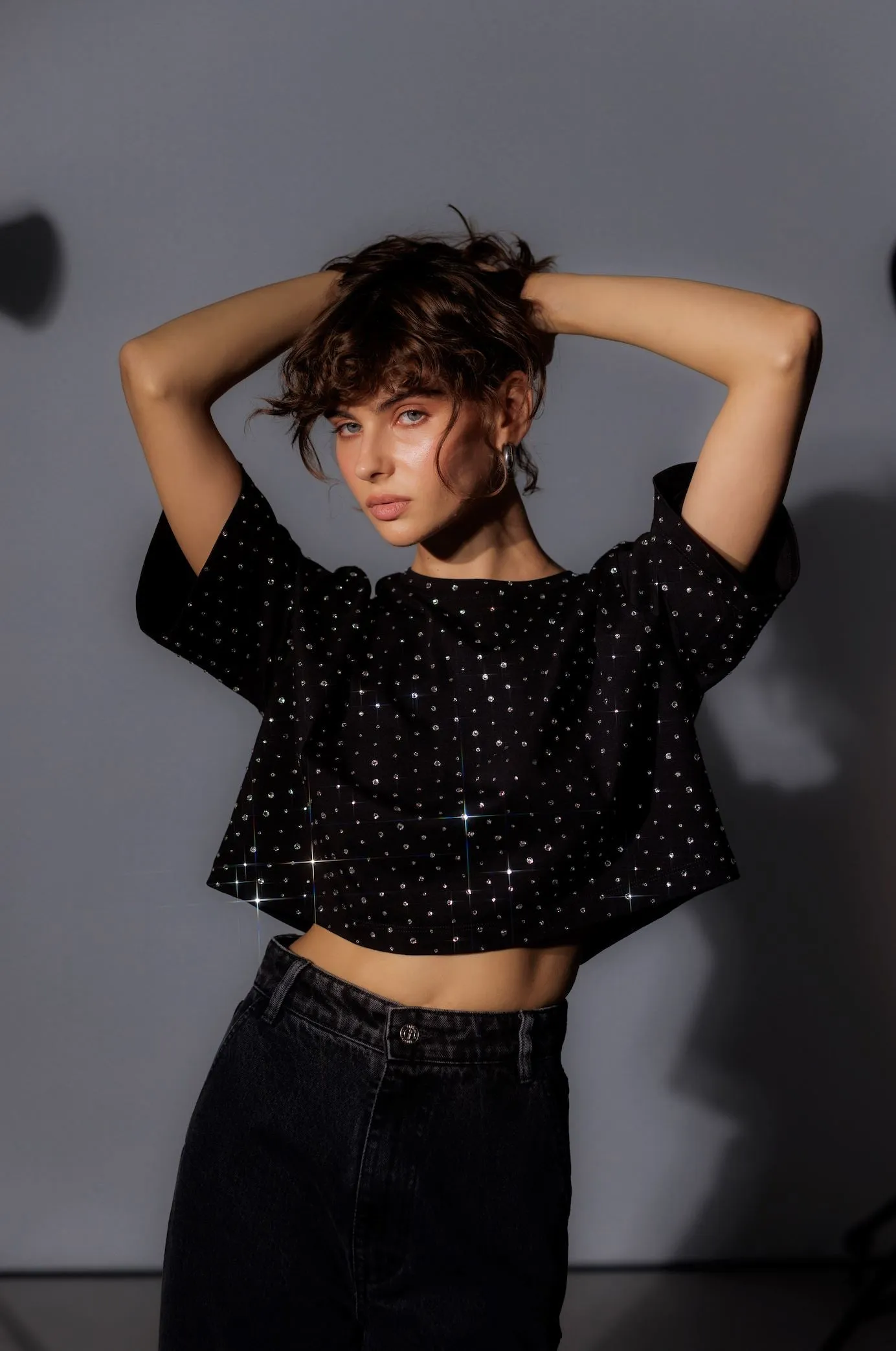 Gorgeous Crystal Crop Top