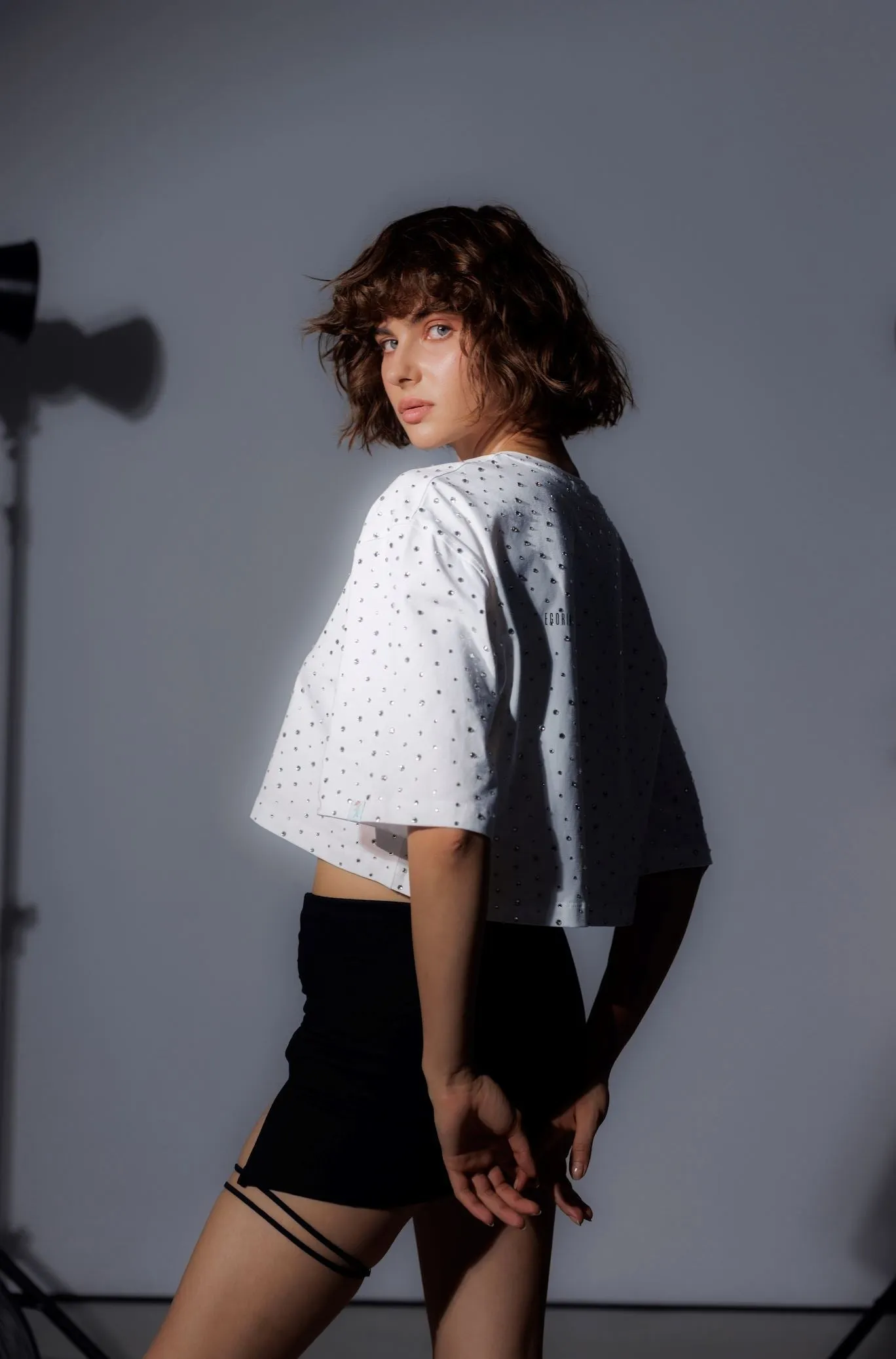 Gorgeous Crystal Crop Top