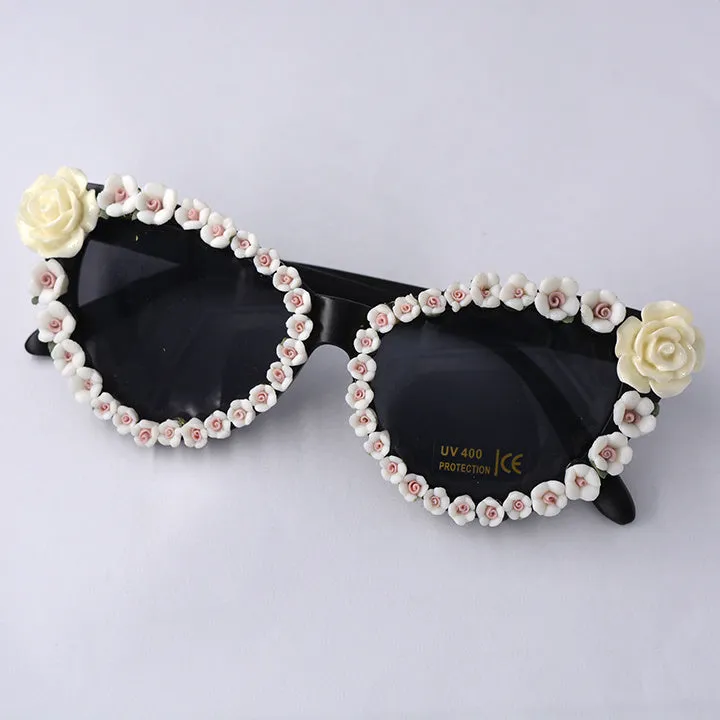 Gorgeous Rose Design Sunglasses