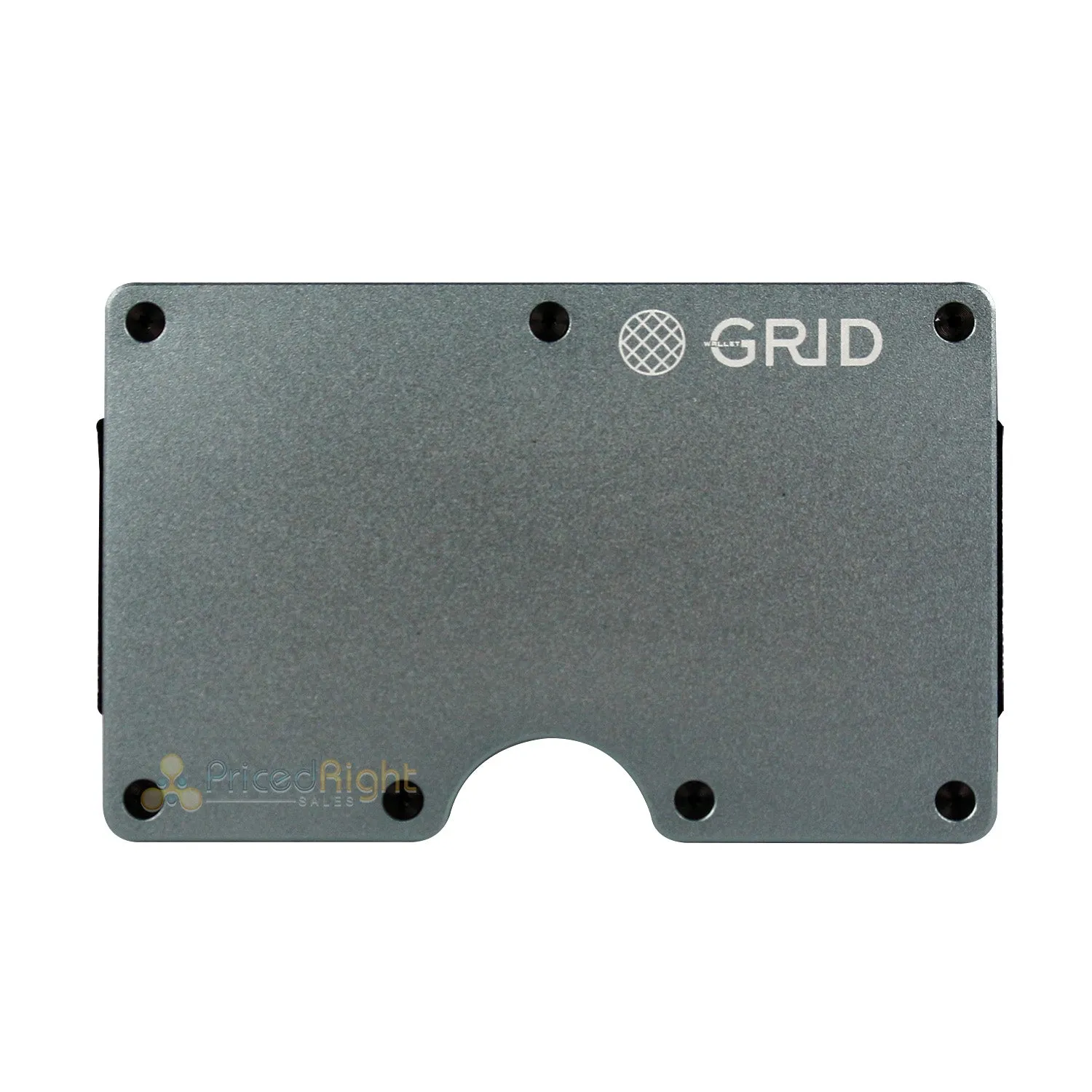 GRID Wallet Titanium Lightweight Aluminum w/ Money Clip RFID Blocking 2.2 oz