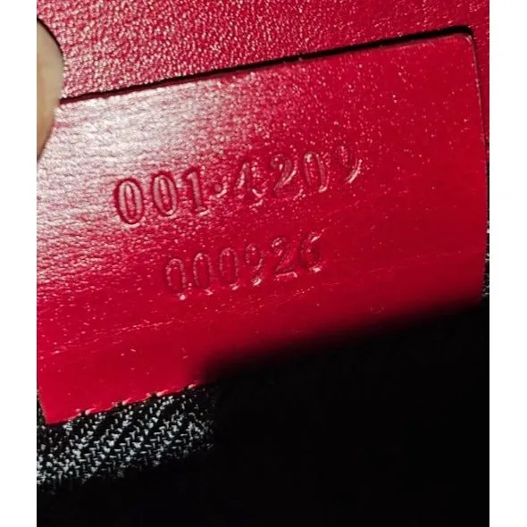 Gucci Tom Ford era red silk & silver two-way evening bag