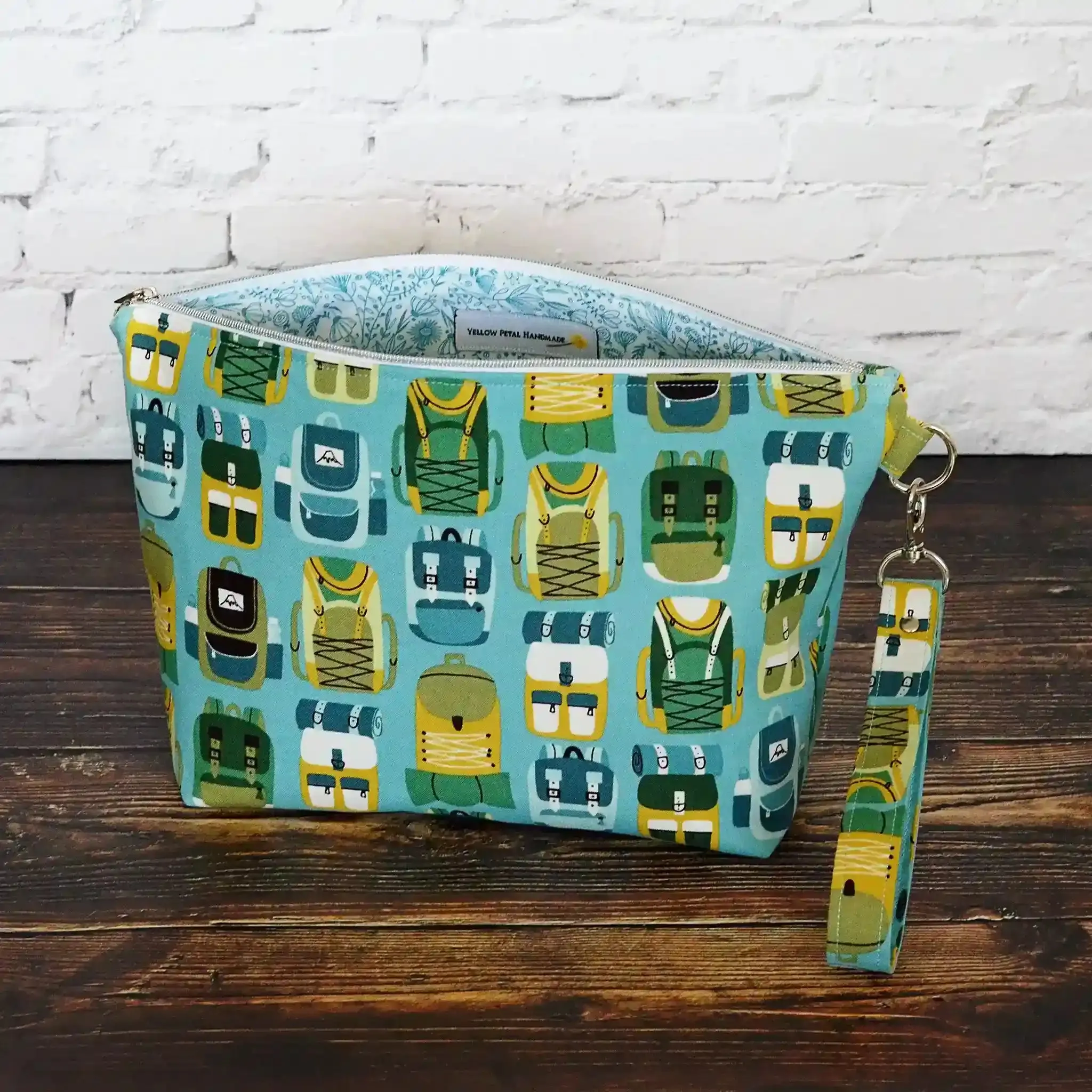 Hiking Themed Zippered Project Bag