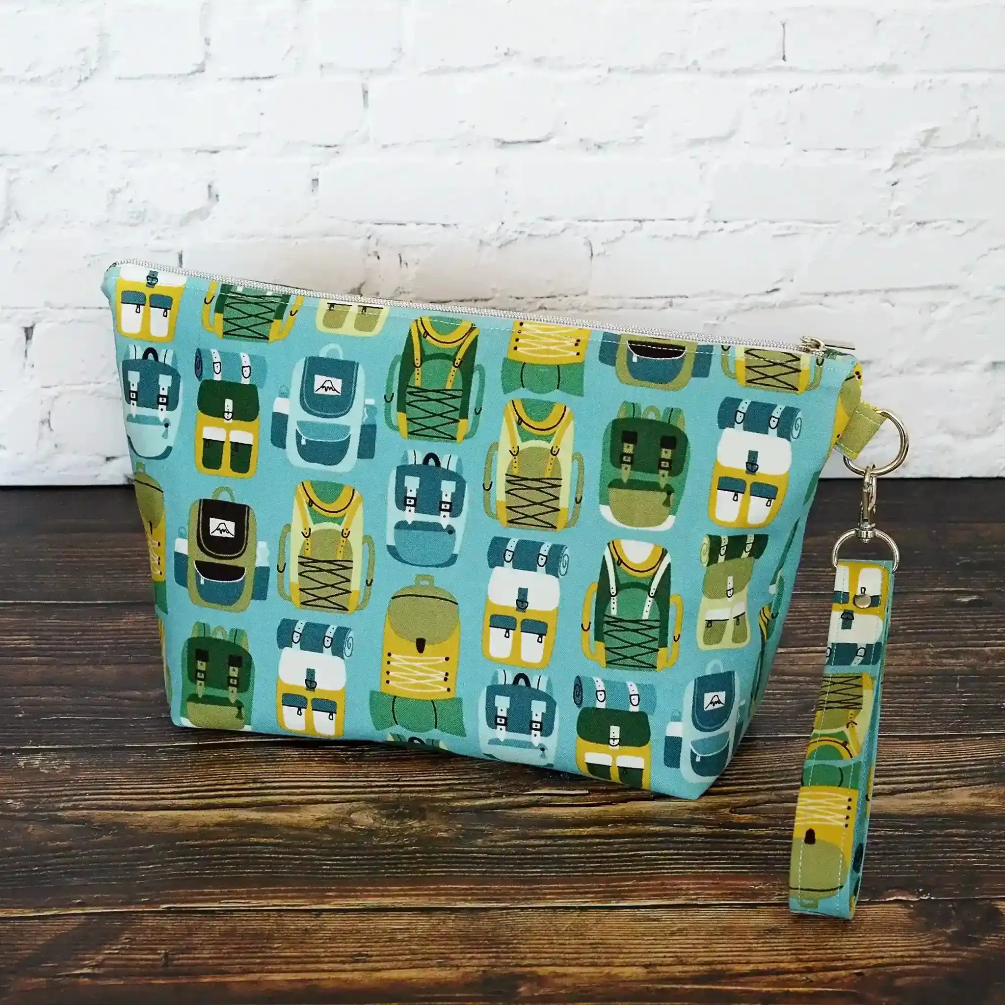 Hiking Themed Zippered Project Bag