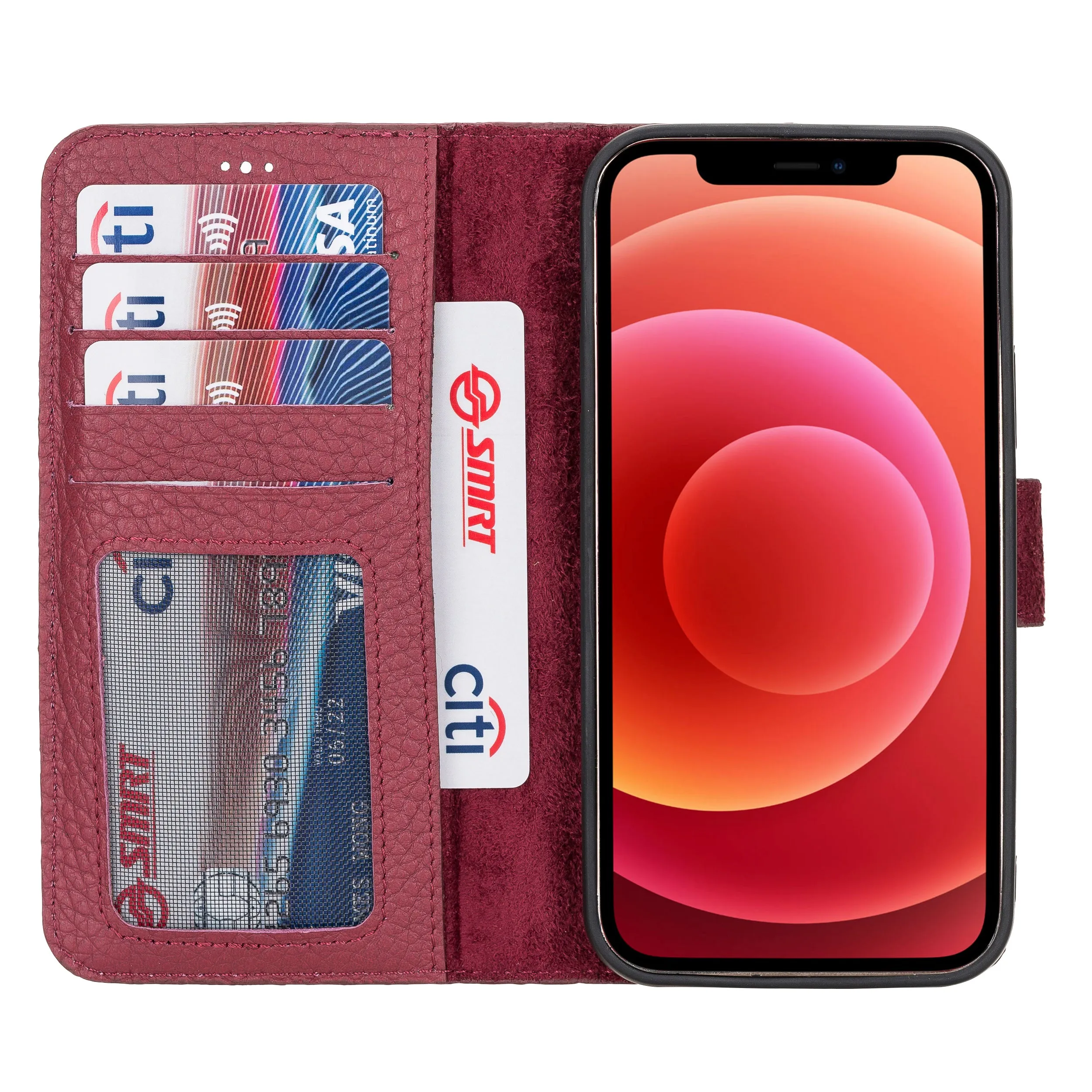iPhone 12 Leather Wallet Case