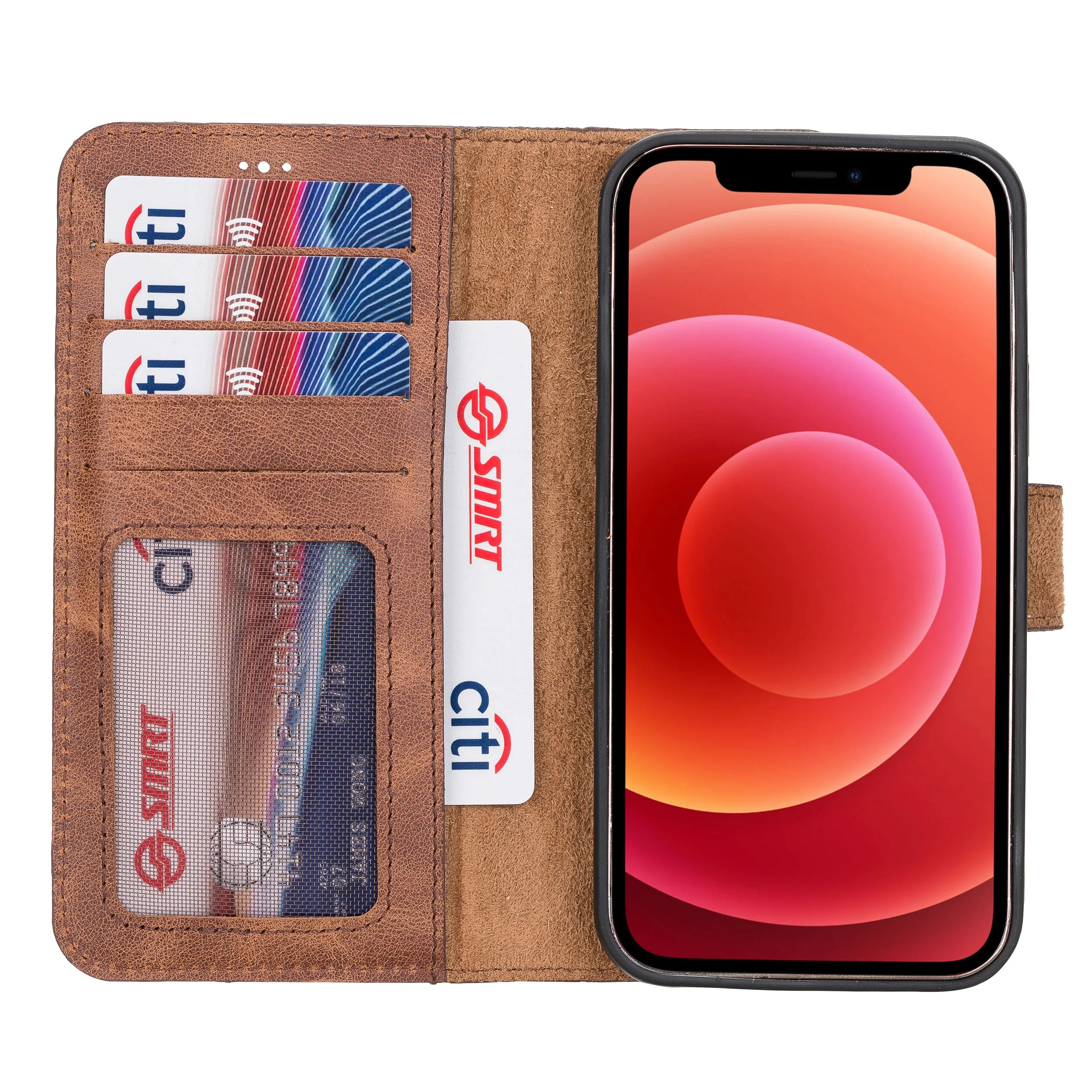 iPhone 12 Leather Wallet Case