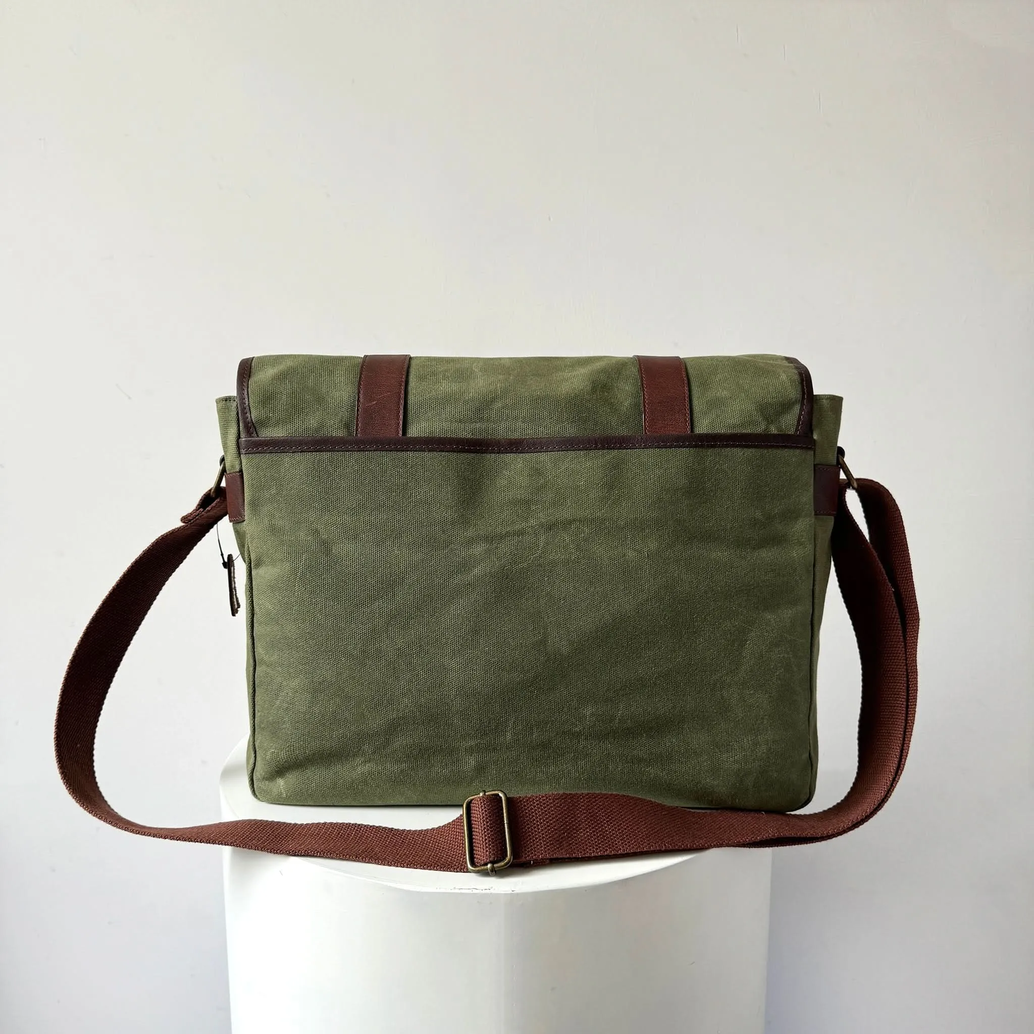 Laptop Bag, Maxwell Waxed Canvas  Messenger Bag