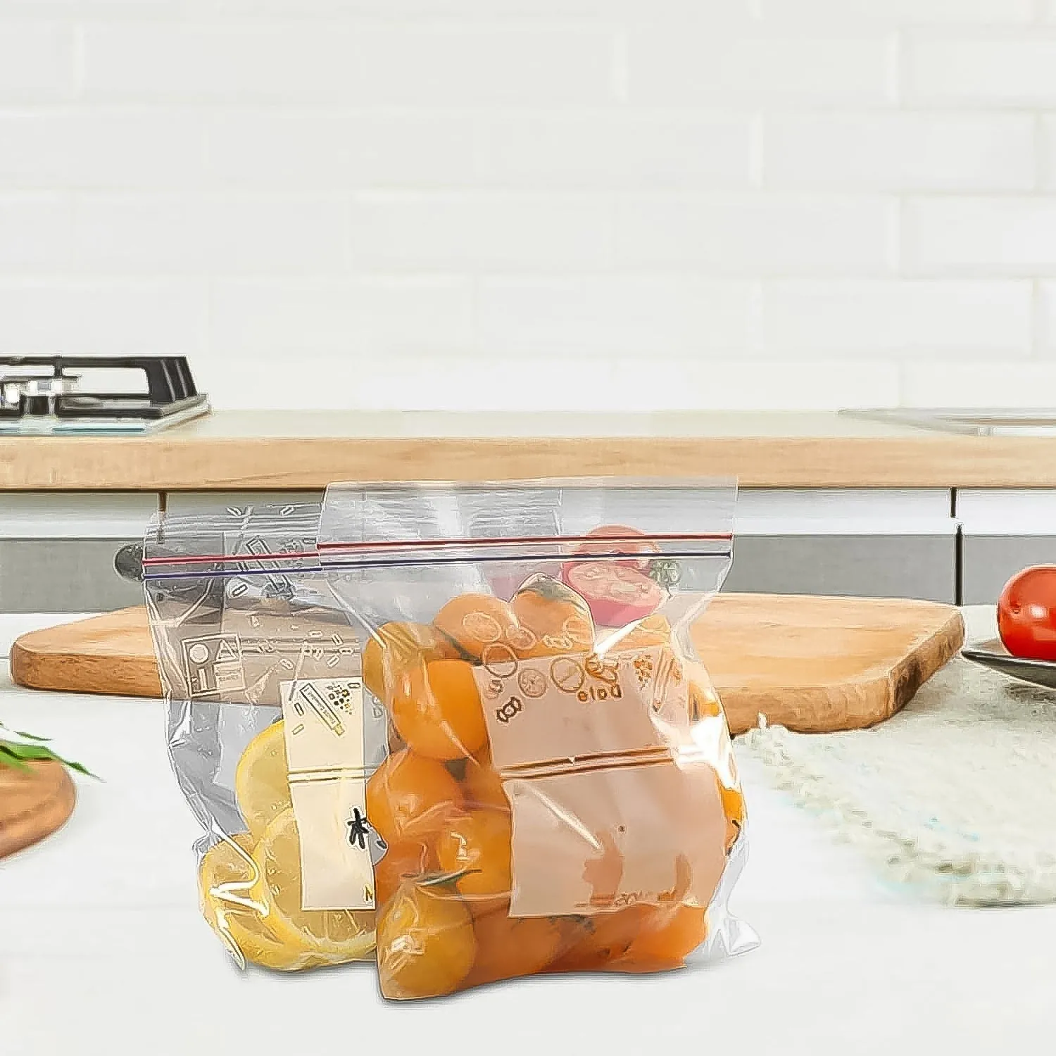 Large Food Seal Bag | Transparent Fresh Food Bags (10 Pcs Set)